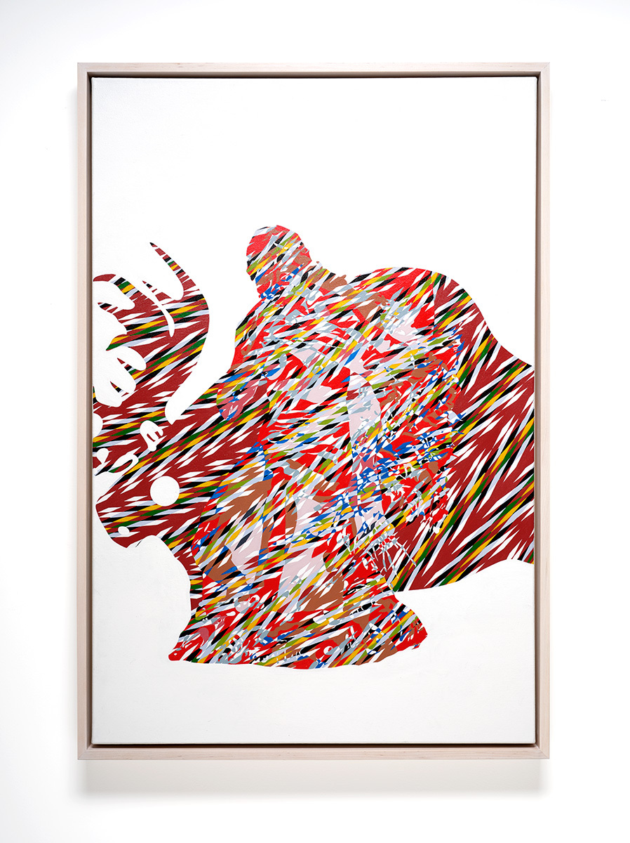 <p>Andrea Carlson<br /><em>New Shroud II</em>, 2025 <br />Acrylic and oil on canvas<br />37 5/8 x 25 5/8 x 2 1/8 inches / 95.6 x 65.1 x 5.4 cm</p>
