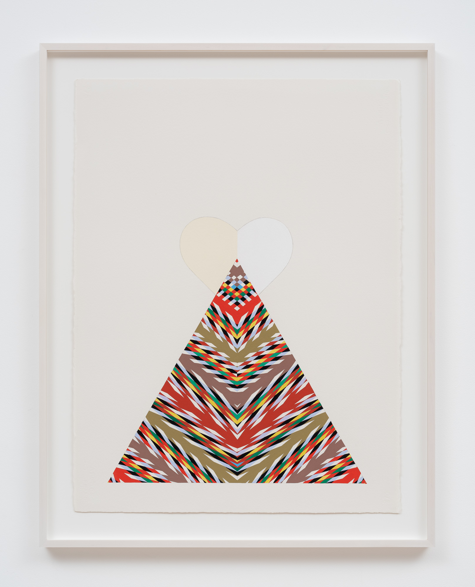 <p>Andrea Carlson<br /><em>L’Assomption Sash for Carrying Things that No Longer Exist #7</em>, 2023 <br />Gouache on paper<br />35 x 27 x 1 1/2 inches / 88.9 x 68.6 x 3.8 cm</p>
