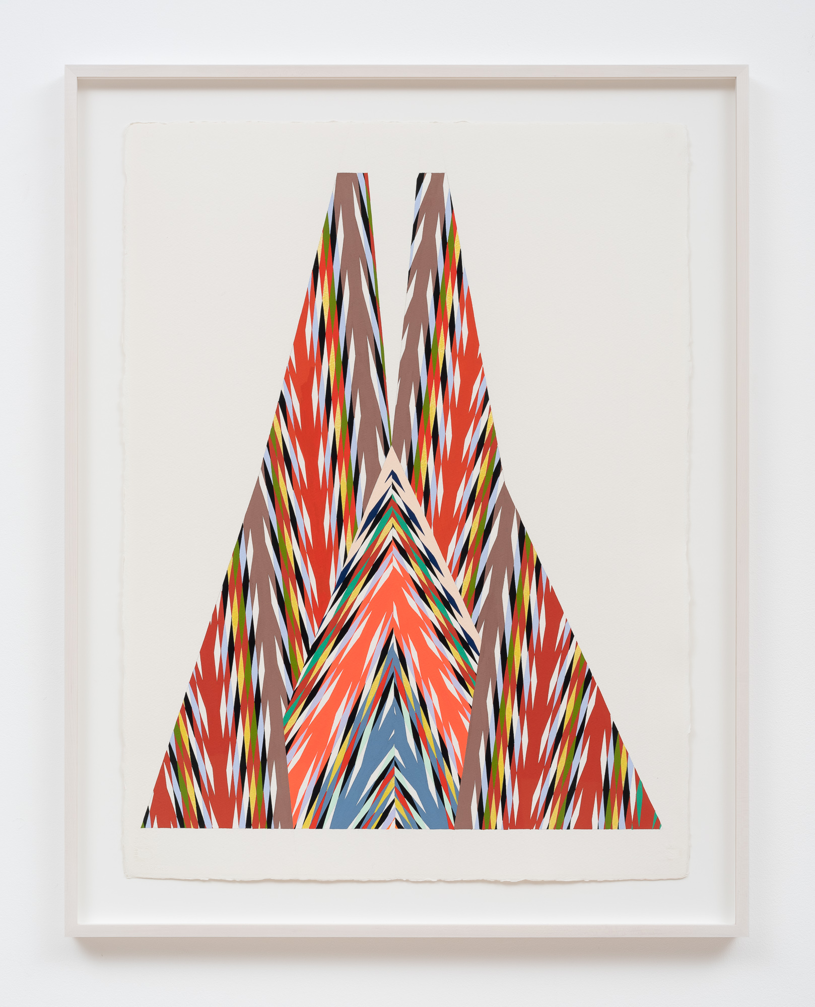 <p>Andrea Carlson<br /><em>L’Assomption Sash for Carrying Things that No Longer Exist #8</em>, 2023 <br />Gouache on paper<br />35 x 27 x 1 1/2 inches / 88.9 x 68.6 x 3.8 cm</p>

