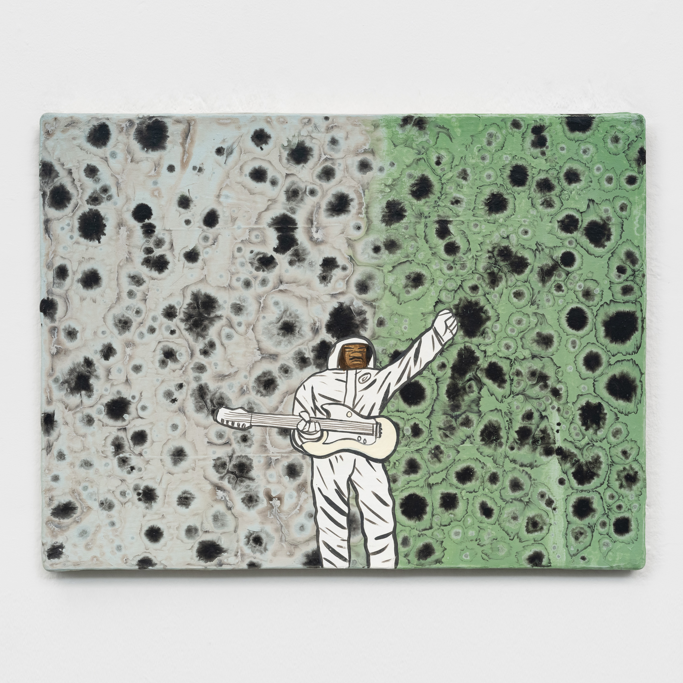 David Huffman<br><em>Star Child</em>, 2025<br>Acrylic and mixed ground on canvas<br>12 x 16 x 3/4 inches / 30.5 x 40.6 x 1.9 cm