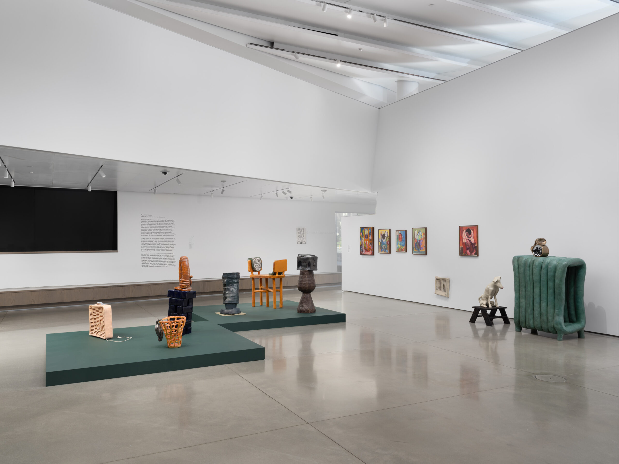 <p>Installation view<br />Woody De Othello, <em> 2025 California Biennial: Desperate, Scared, But Social </em>, 2025<br />Orange County Museum of Art, Costa Mesa, CA<br />Credit:Yubo Dong, ofstudio</p>
