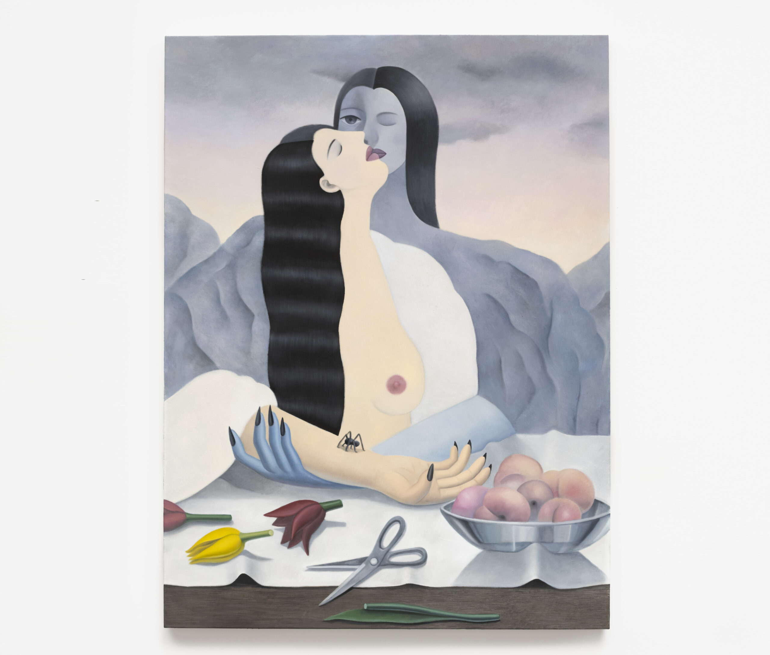 GaHee Park<br><em>Back to Mountain</em>, 2025<br>Oil on canvas<br>60 x 46 inches / 152.4 x 116.8 cm