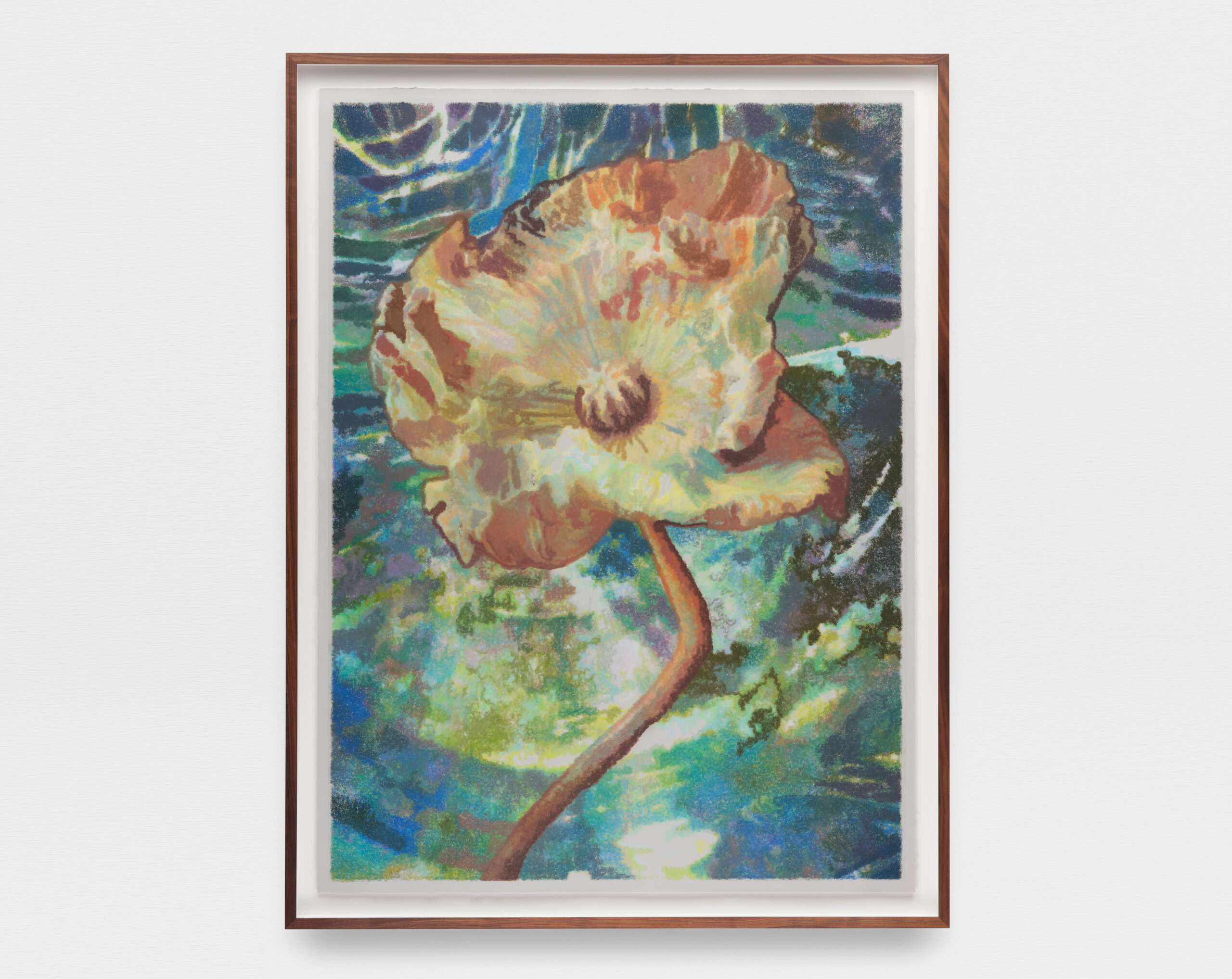 Sarah Meyohas<br><em>Poppy Adrift</em>, 2025<br>Pastel on paper<br>54 x 39 3/4 inches / 137.2 x 101 cm