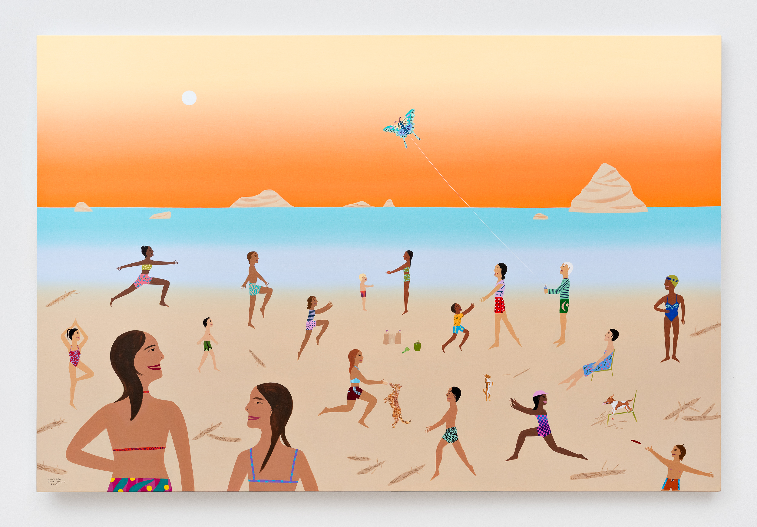 <p>Chelsea Ryoko Wong<br /><em>The Brevity of Life</em>, 2025<br />Acrylic on canvas<br />48 x 72 x 1 3/4 inches / 121.9 x 182.9 x 4.4 cm</p>
