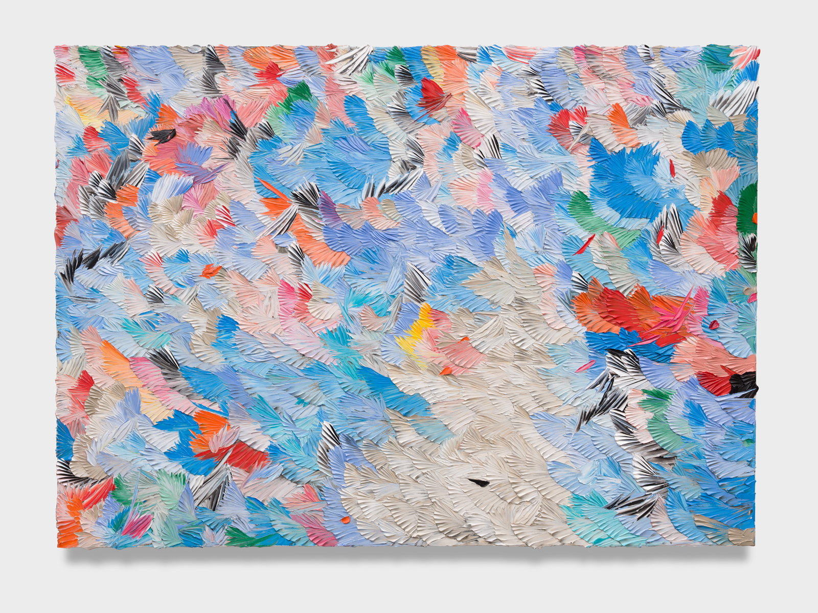<p>Dashiell Manley<br /><em>across sometimes (blankspots, curious or not),</em> 2025<br />Oil on linen<br />60 x 84 inches / 152.4 x 213.4 cm</p>