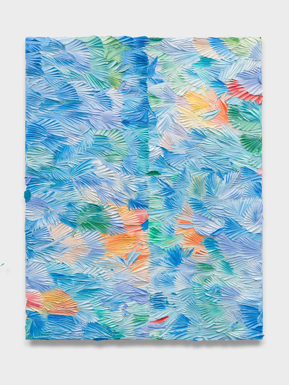 Dashiell Manley<br><em>falling with resonance, without restraint</em>, 2025<br>Oil on linen<br>48 x 36 x 1 inches / 121.9 x 91.4 x 2.5 cm