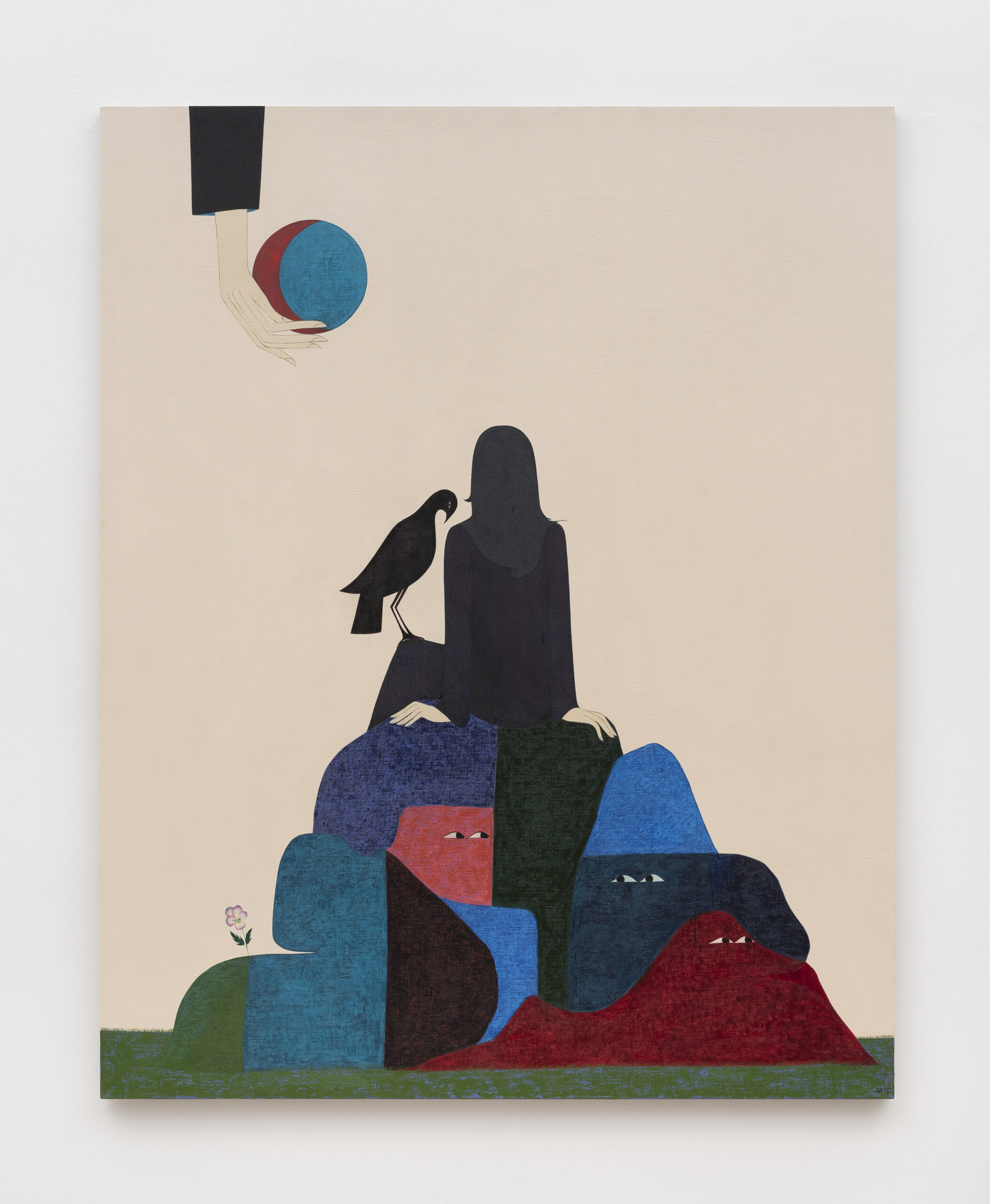 <p>Clare Rojas<br /><em>Thinking of You</em>, 2025<br />Oil on canvas<br />70 x 56 x 1 inches / 177.8 x 142.2 x 2.5 cm</p>
