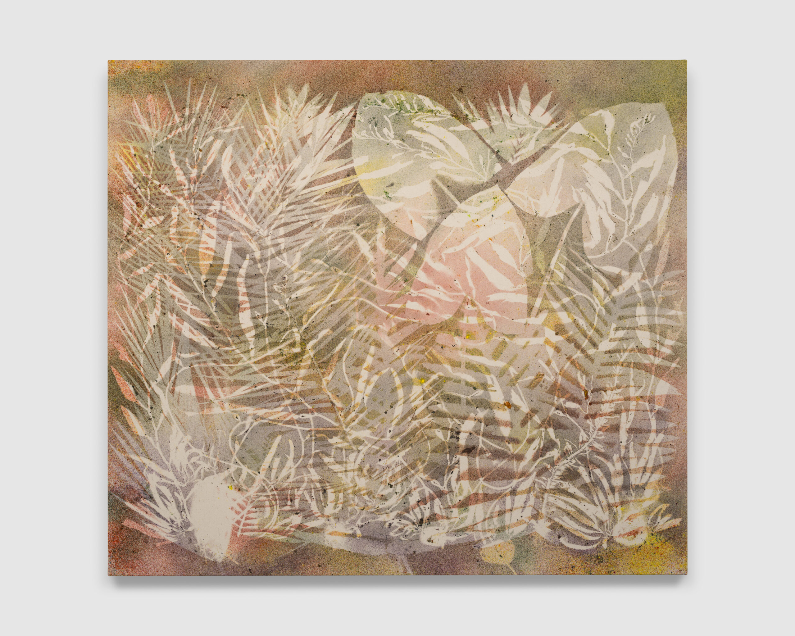 <p>Sam Falls<br /><em> Crystal Voyager </em>, 2025<br />Pigment on canvas <br />56 x 72 inches / 142.2 x 182.9 cm</p>