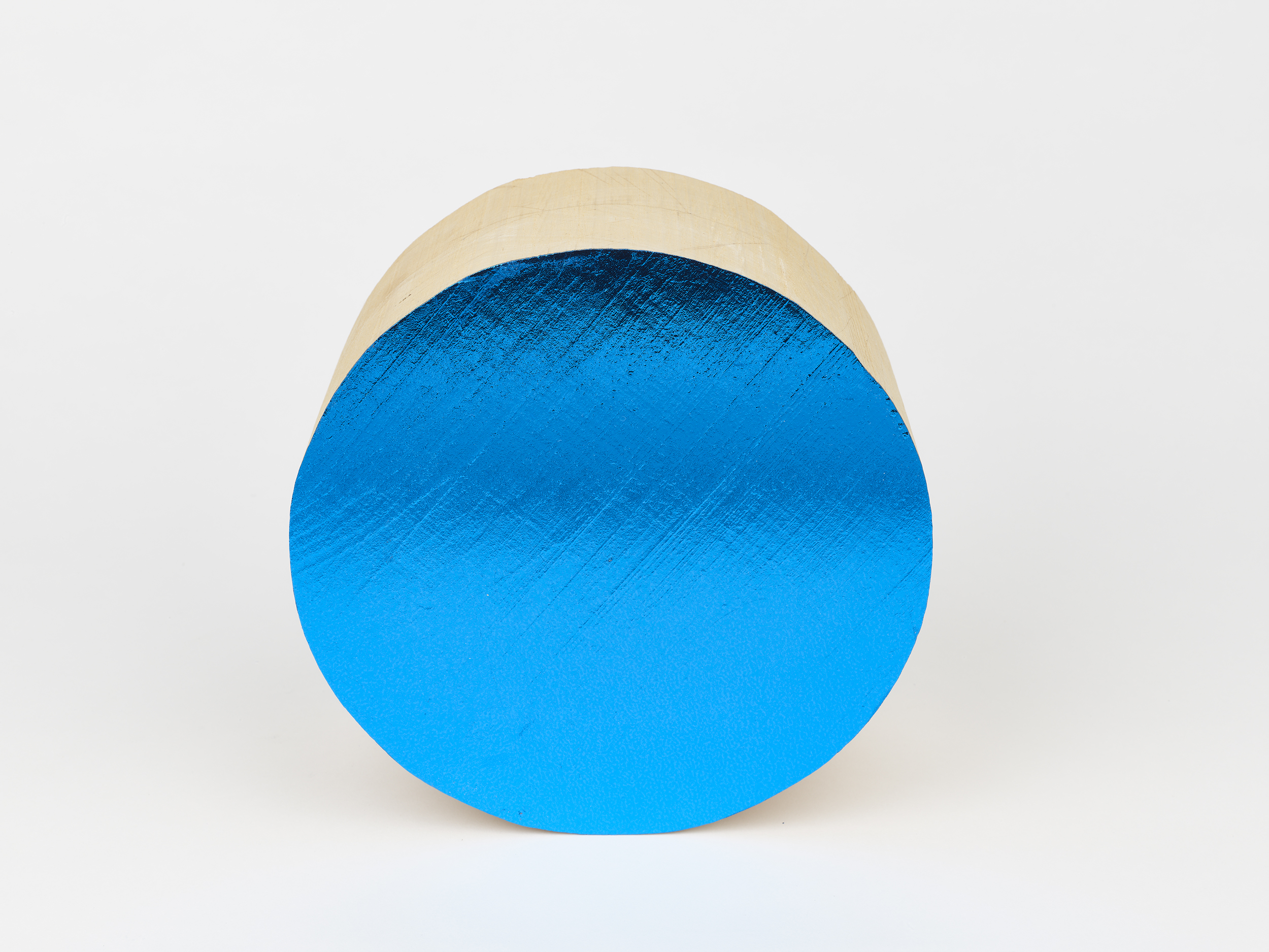 <p>Catherine Wagner<br /><em>Blue Facets II</em>, 2025<br />Wood with blue leaf<br />8 x 8 inches / 20.3 x 20.3 cm<br />Unique</p>

