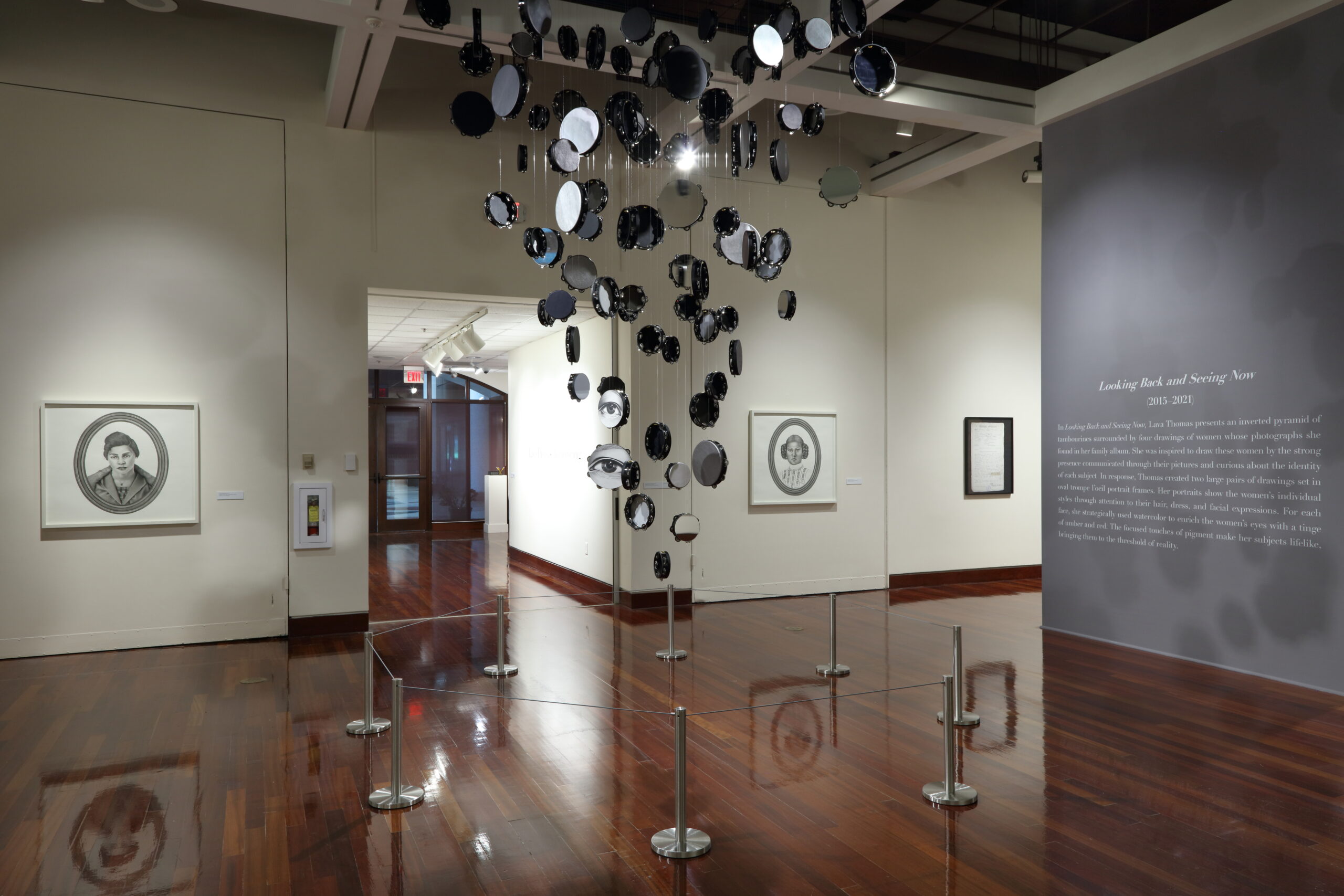<p>Installation view<br /><em>Lava Thomas: Homecoming</em>, 2022<br /> Spelman College Museum of Art, Atlanta, GA</p>

