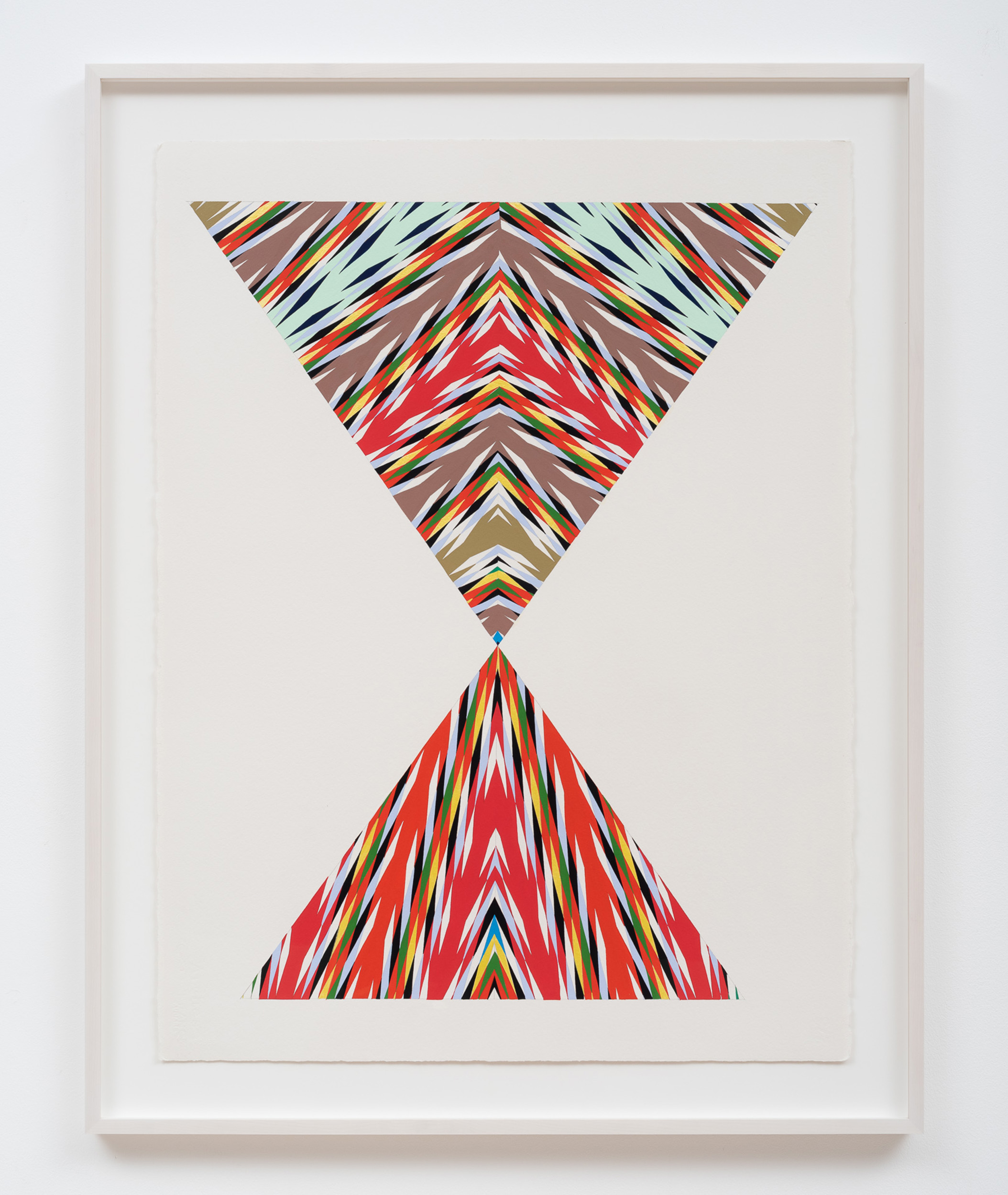 Andrea Carlson<br><em>L'Assomption Sash for Carrying Things that No Longer Exist #9</em>, 2023<br>Gouache on paper<br>35 x 27 x 1 1/2 inches / 88.9 x 68.6 x 3.8 cm