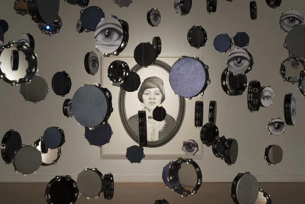 <p>Installation view<br /><em>Lava Thomas: Looking Back and Seeing Now</em>, 2015<br /> Berkeley Art Center, Berkeley, CA<br />Photo: John Wilson White</p>
