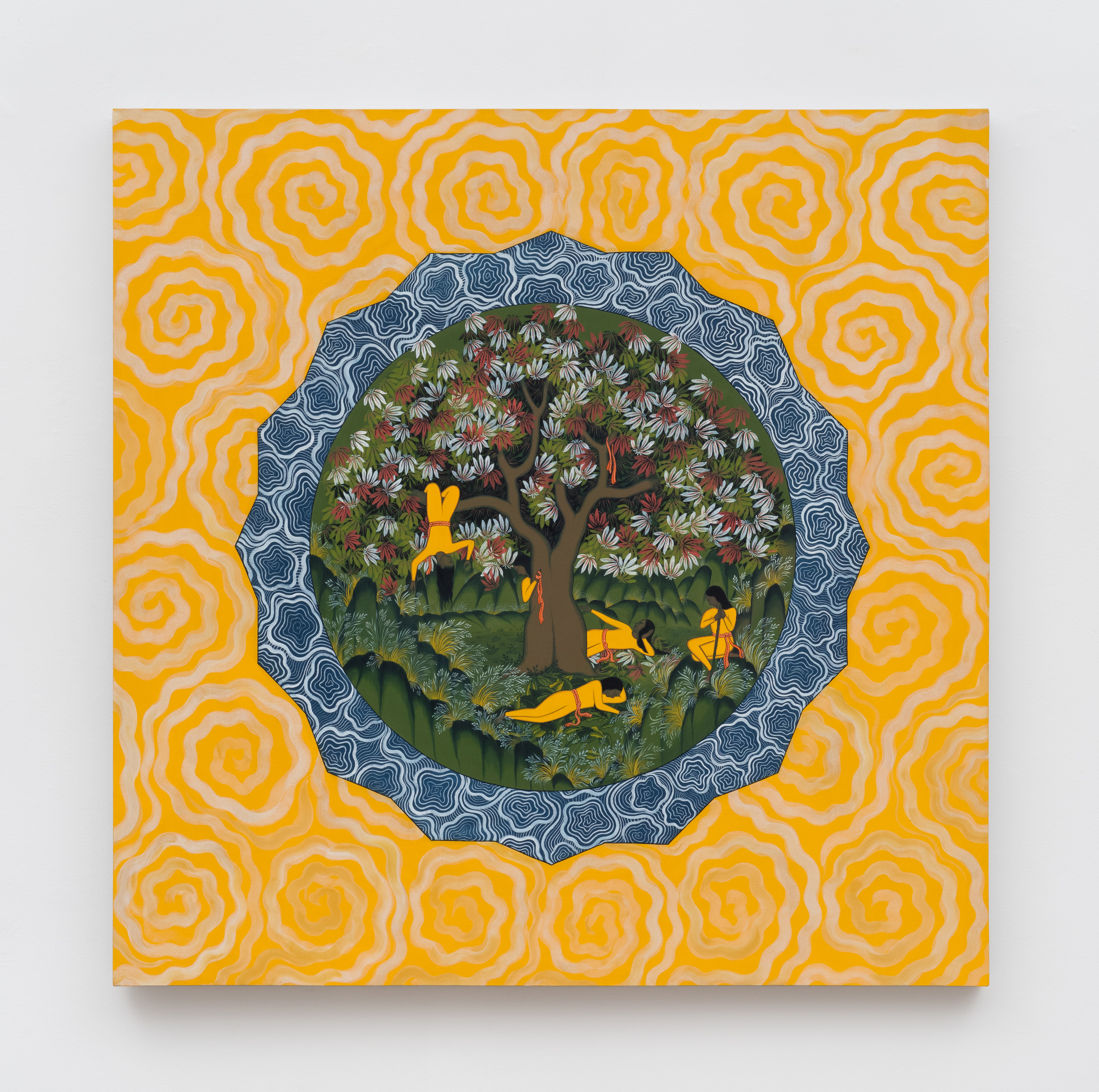 <p>Rupy C. Tut<br /><em>The Blue Planet</em>, 2025<br />Handmade pigments on linen<br />60 x 60 x 2 inches / 152.4 x 152.4 x 5.1 cm</p>
