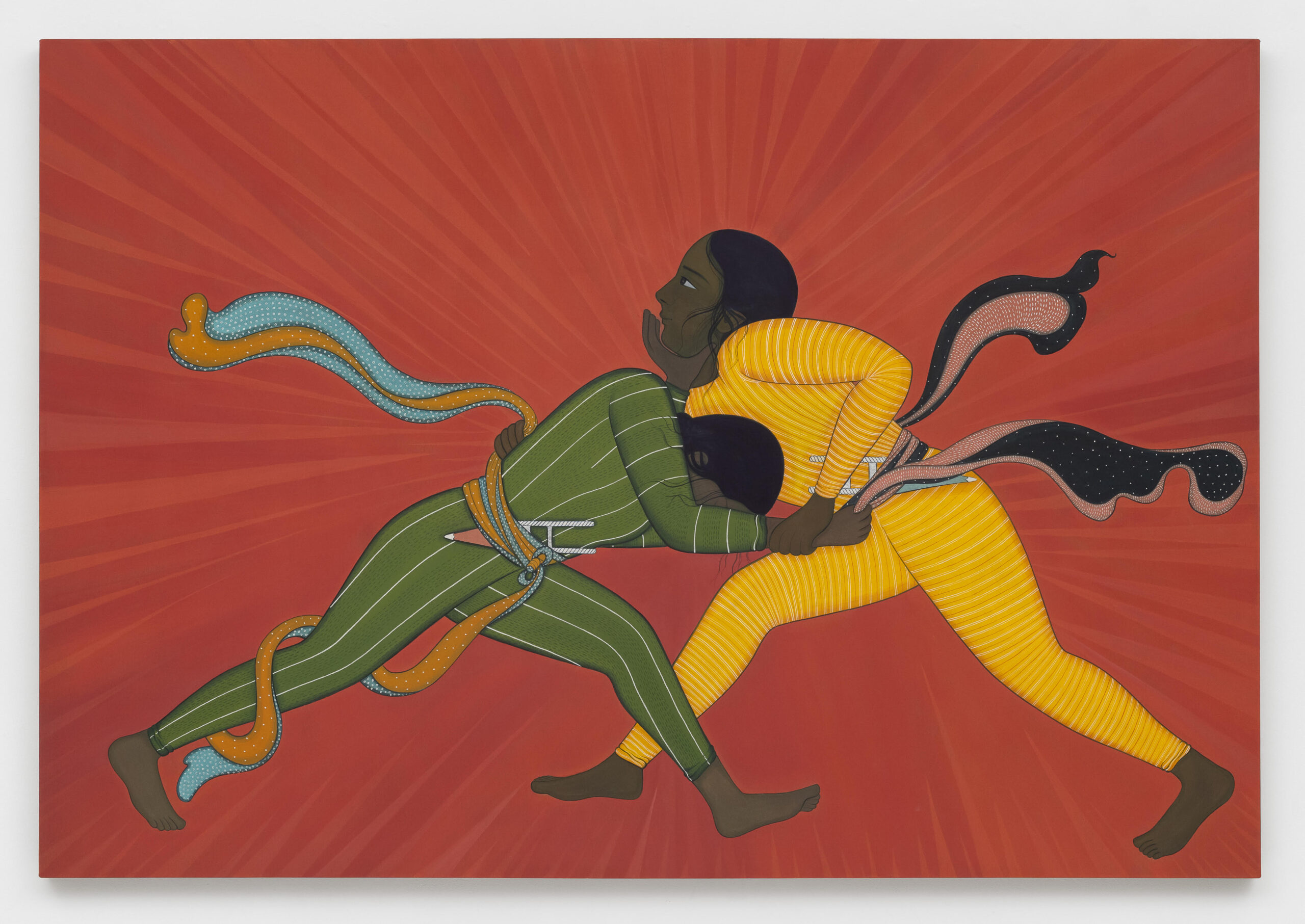 <p>Rupy C. Tut<br /><em>States of Inner Conflict</em>, 2025<br />Handmade pigments on linen<br />55 1/4 x 80 x 2 inches / 140.3 x 203.2 x 5.1 cm</p>
