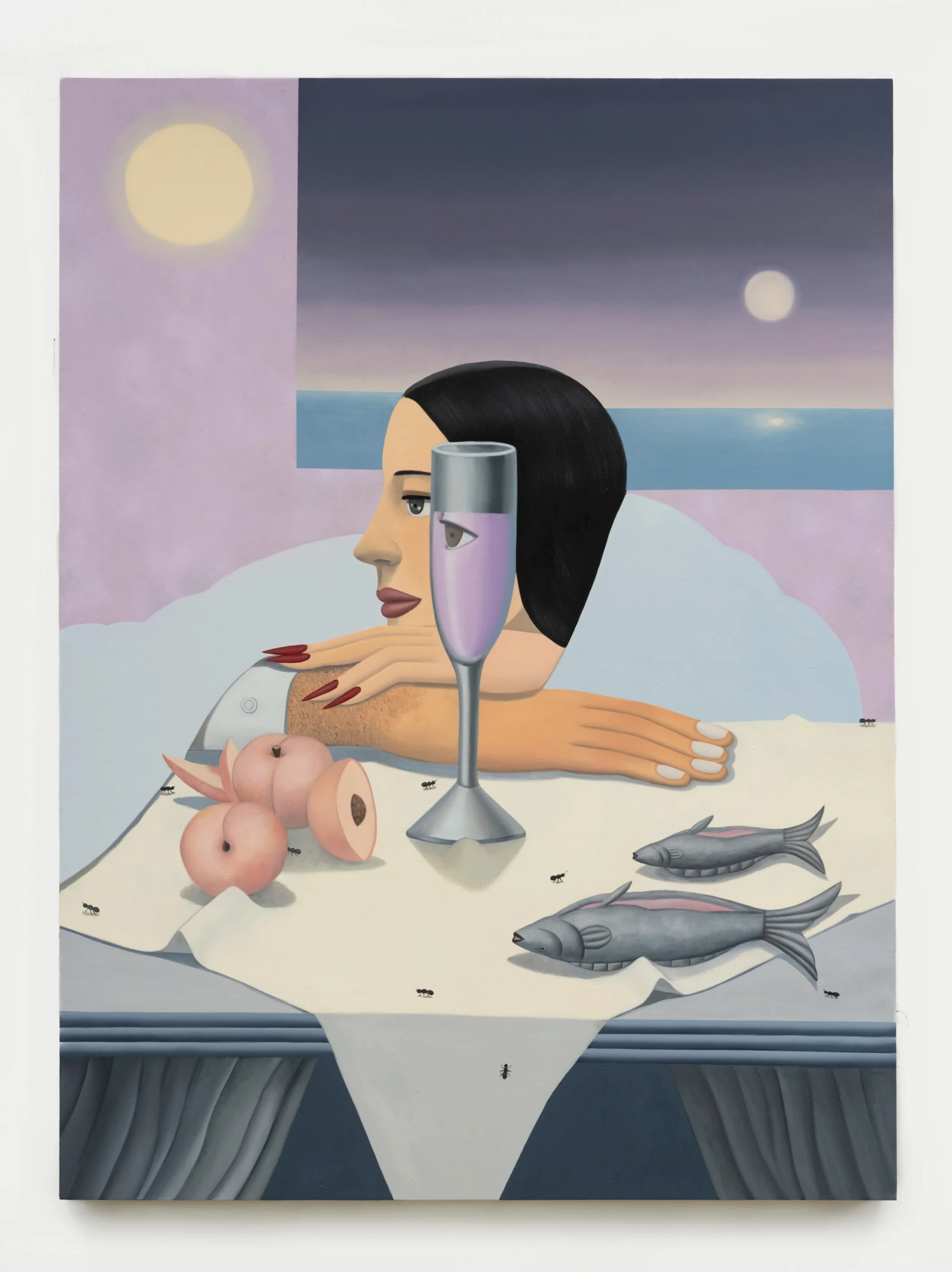 <p>GaHee Park<br /><em>Drowned Thought</em>, 2023<br />Oil on linen<br />90 x 67 inches / 228.6 x 170.2 cm</p>
