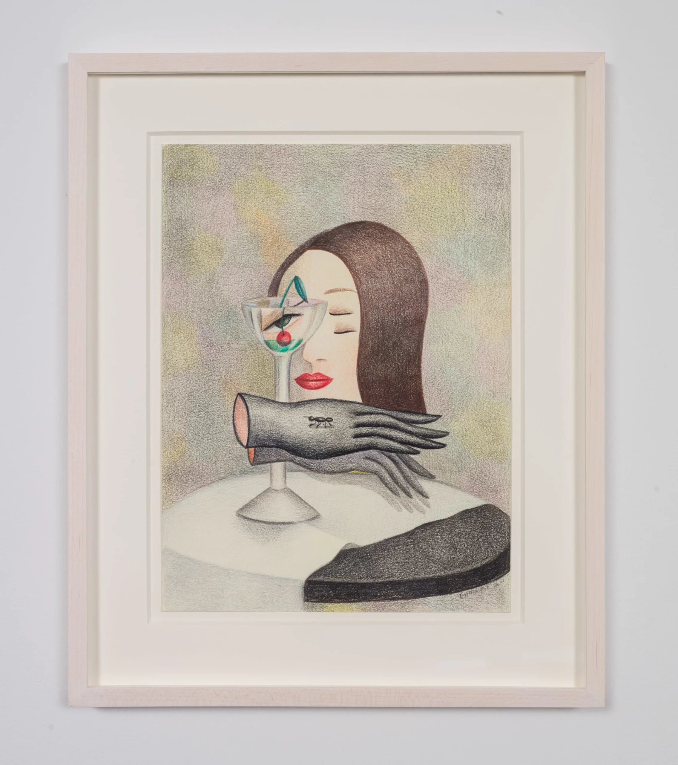 <p>GaHee Park<br /><em>Cocktail Hour</em>, 2021<br />Color pencil on paper<br />16 3/4 x 13 3/4 inches / 42.5 x 34.9 cm</p>
