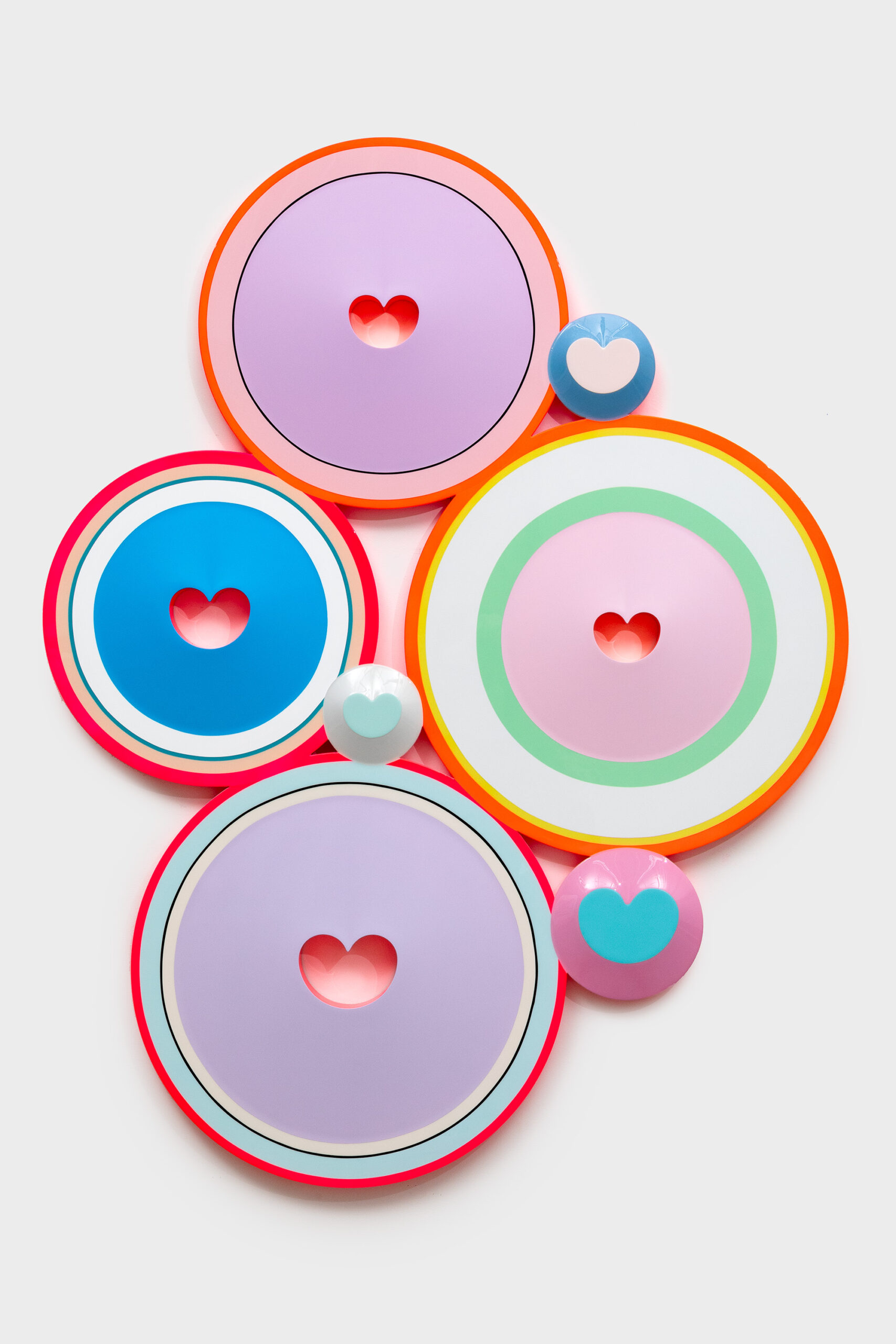 Beverly Fishman<br><em>Tranquility</em>, 2025<br>Urethane paint on wood<br>60 x 46 x 2 inches / 152.4 x 116.8 x 5.1 cm