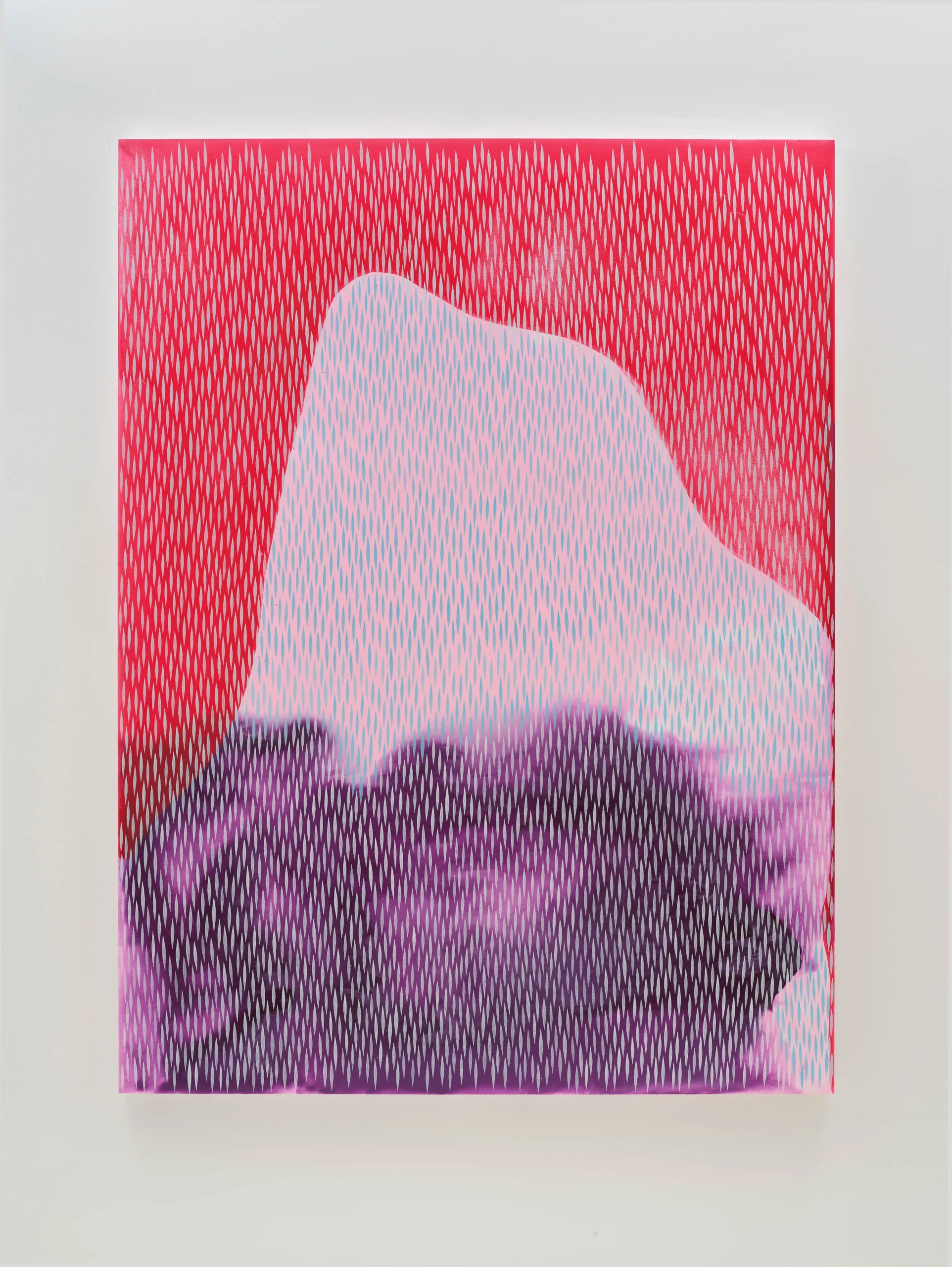 Julia Chiang<br><em>Seeping Through</em>, 2024<br>Acrylic on wood panel<br>72 x 54 x 2 inches / 182.9 x 137.2 x 5.1 cm