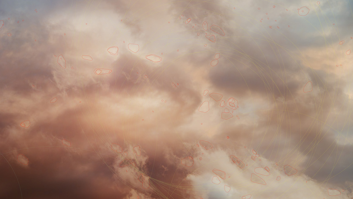 <p>Trevor Paglen<br /><em>CLOUD #395 Maximally Stable Extremal Regions; Hough Circle Transform</em>, 2025<br />Detail</p>
