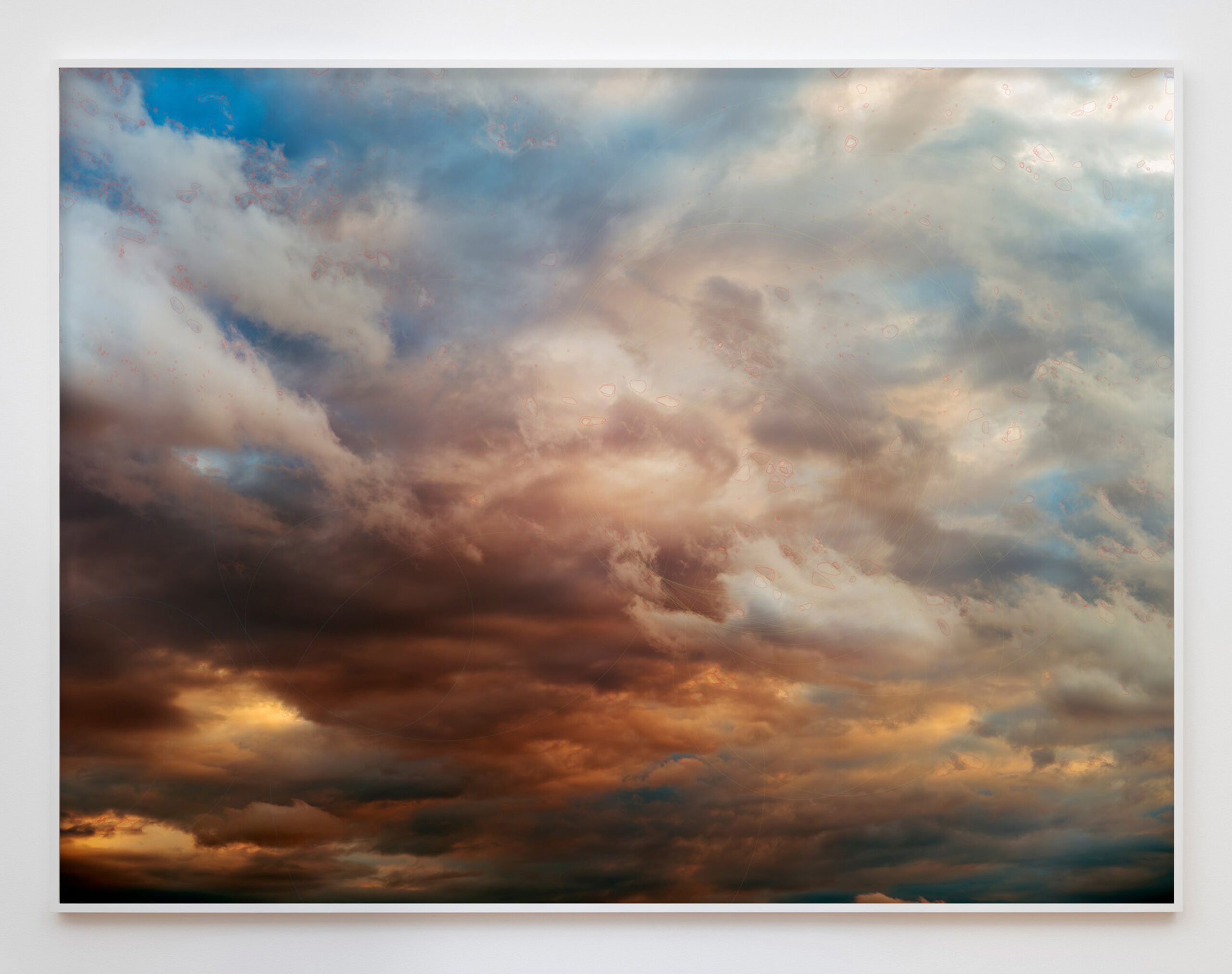 Trevor Paglen<br><em>CLOUD #395 Maximally Stable Extremal Regions; Hough Circle Transform</em>, 2025<br>Dye sublimation on aluminum print<br>48 x 64 inches / 121.9 x 162.6 cm<br>Edition of 3 plus 1 artist’s proof (#1/3)