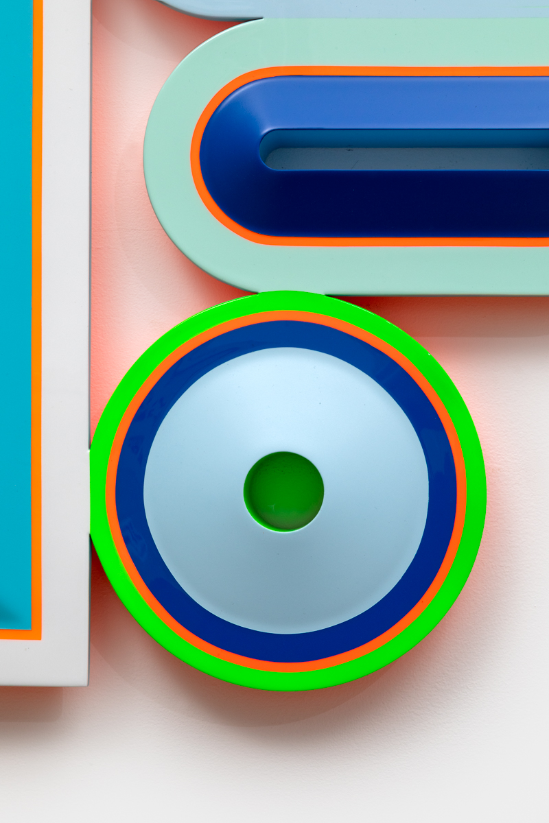 <p>Beverly Fishman<br /> <em>Calm, Happiness, Equanimity, Self Determination</em>, 2025<br />Detail View</p>
