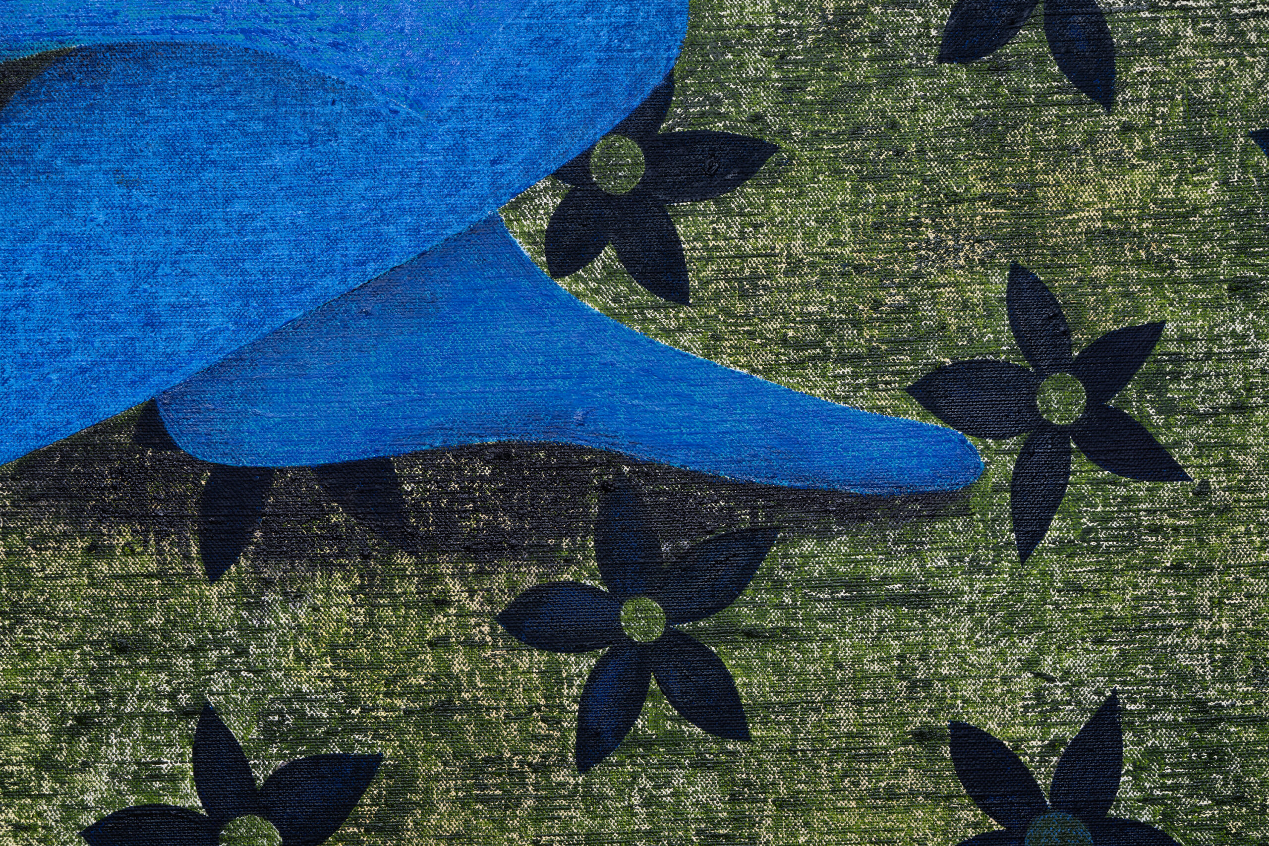 <p>Clare Rojas<br /> <em>Blue Night</em>, 2025<br />Detail View</p>
