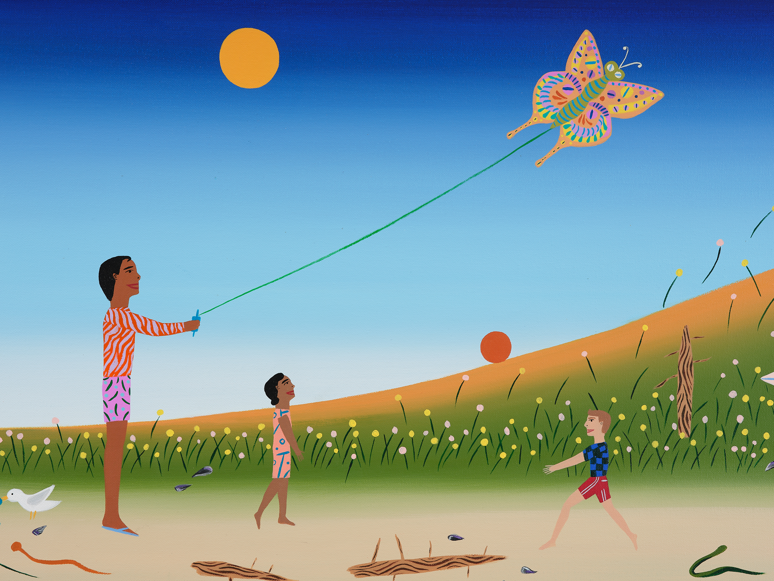 <p>Chelsea Ryoko Wong<br /> <em>Hitching a Ride</em>, 2025<br />Detail View</p>
