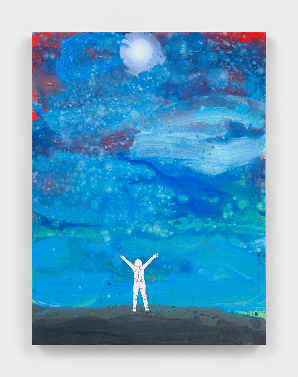 <p>David Huffman<br /> <em>Seeds of Light</em>, 2025<br /> Acrylic and gouache on linen<br /> 40 x 30 inches / 101.6 x 76.2 cm</p>
