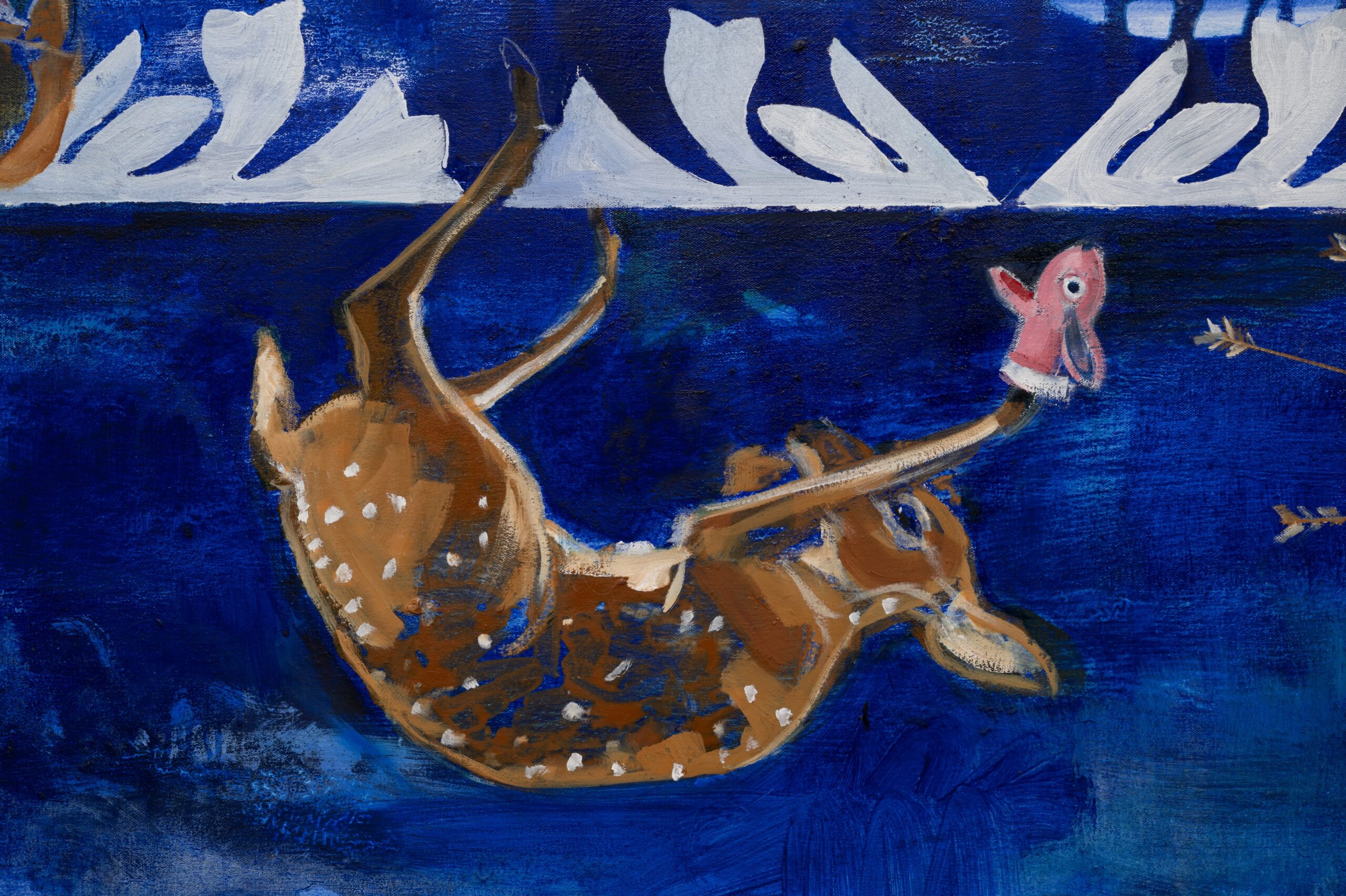 <p>Julie Buffalohead<br /> <em>The Sacrifice</em>, 2025<br />Detail View</p>
