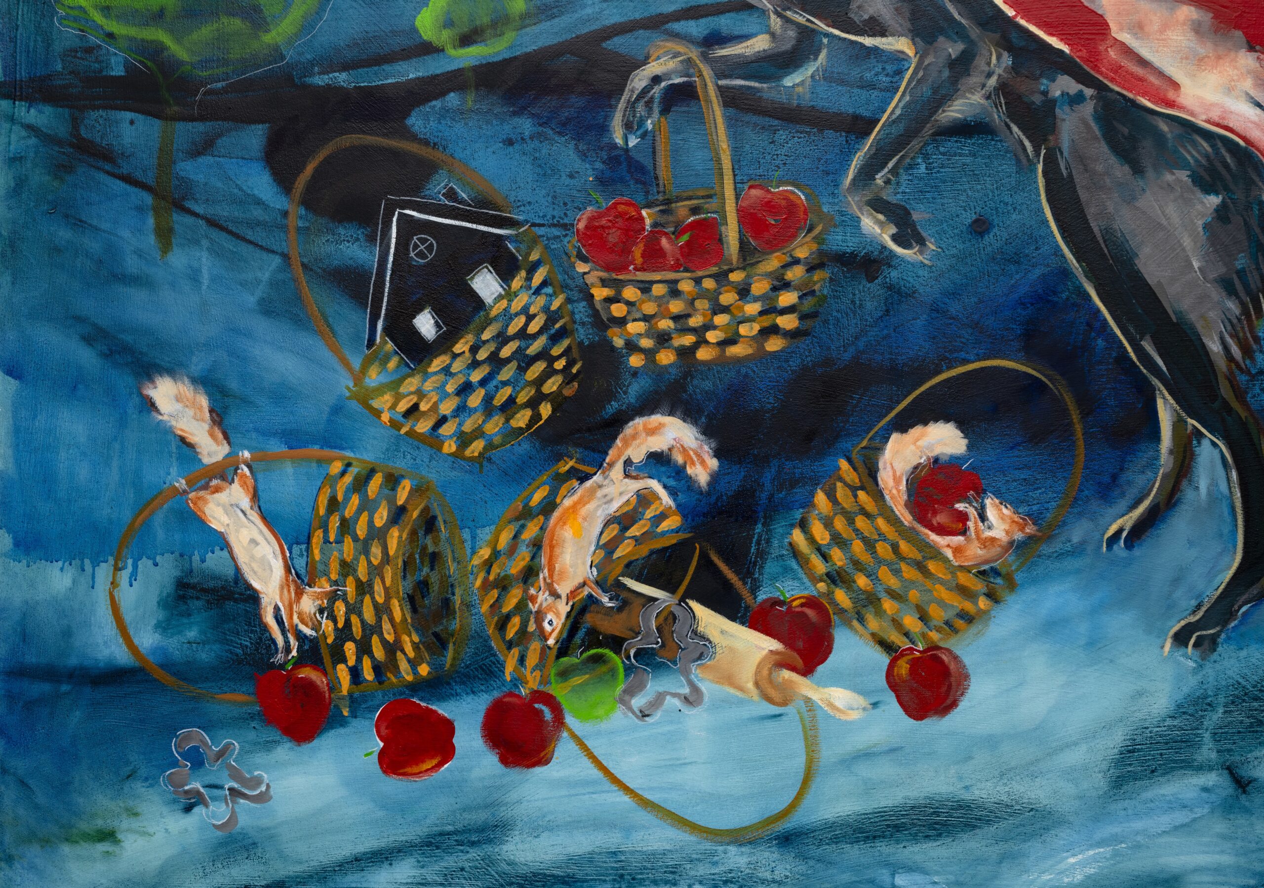 <p>Julie Buffalohead<br /> <em>Becoming Red</em>, 2025<br />Detail View</p>
