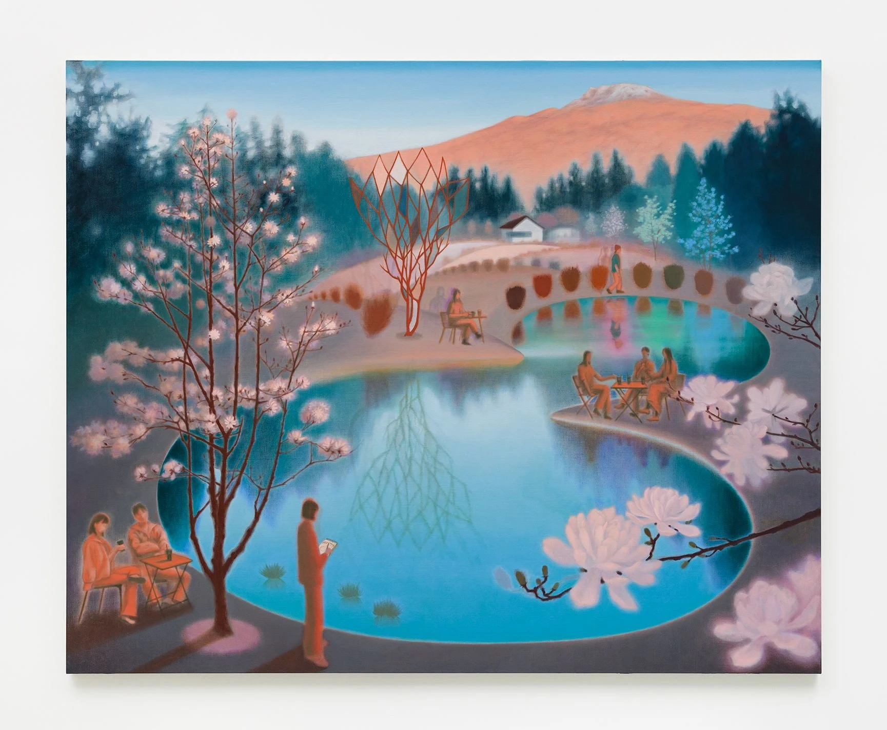 <p>Guimi You<br /><em>Rest</em>, 2025<br />Oil on linen<br />65 x 80 x 1 1/8 inches / 165 x 203 x 3 cm</p>
