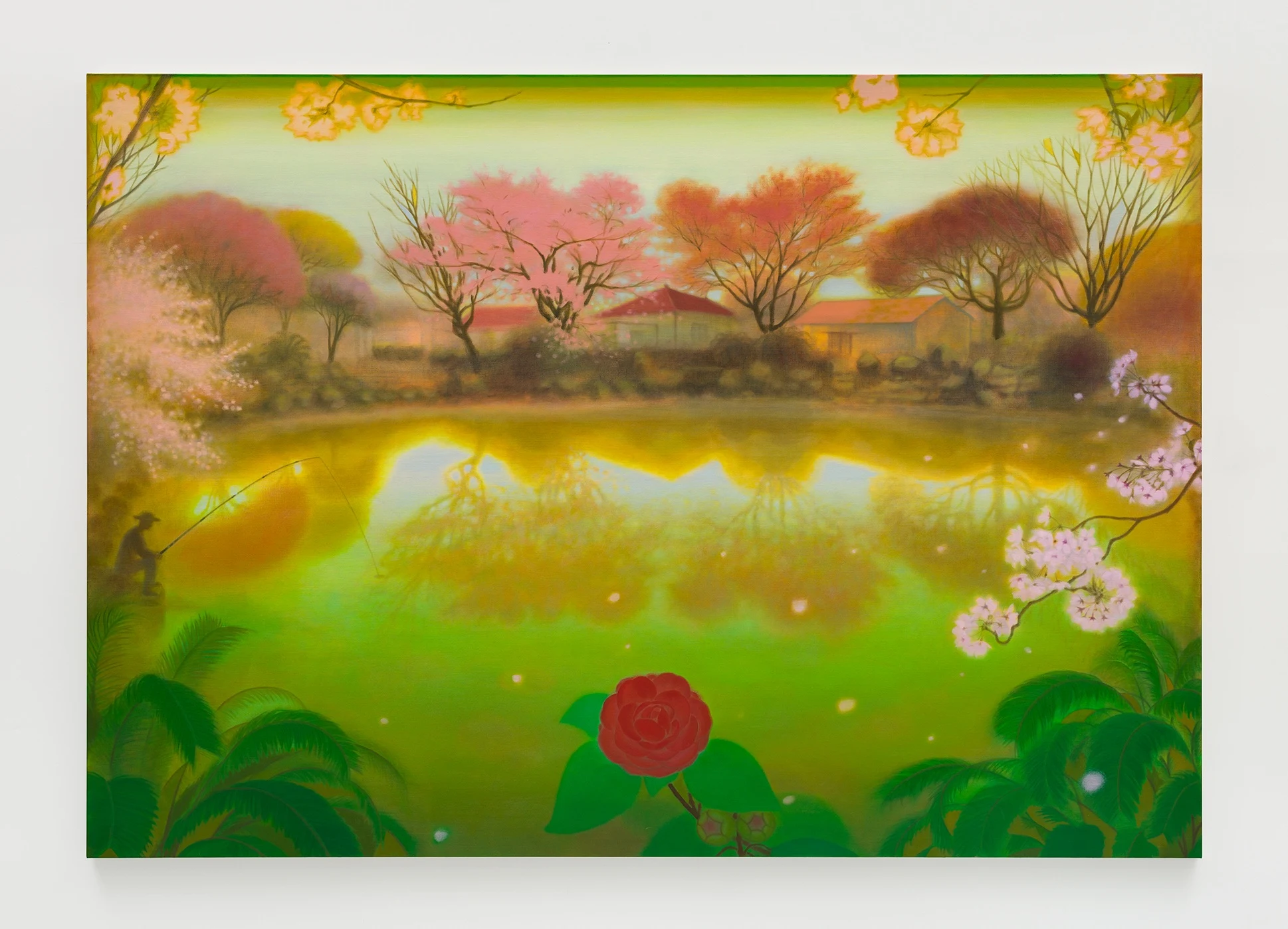 <p>Guimi You<br /><em>Reflection</em>, 2025<br />Oil on linen<br />71 5/8 x 102 x 1 1/8 inches / 182 x 259 x 3 cm</p>
