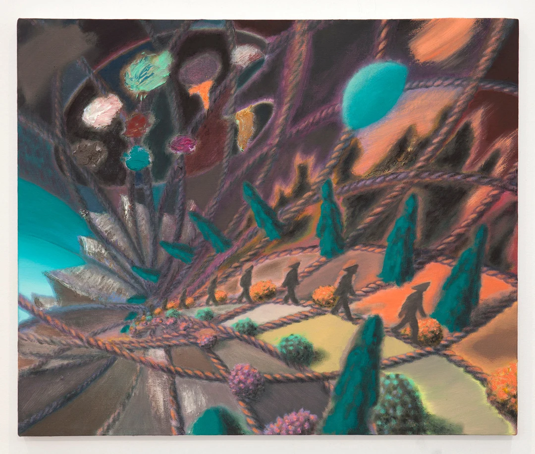 <p>Guimi You<br /><em>Just Walking</em>, 2019<br />Oil on canvas<br />20 x 24 inches / 50.8 x 61 cm</p>
