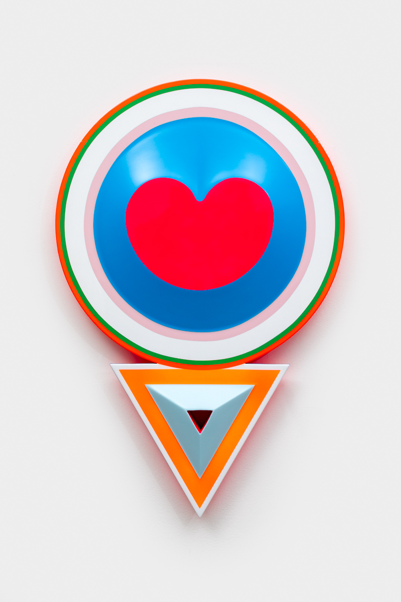 Beverly Fishman<br><em>Vitality, Calm</em>, 2026<br>Urethane paint on wood<br>22 1/2 x 15 x 2 inches / 57.1 x 38.1 x 5.1 cm