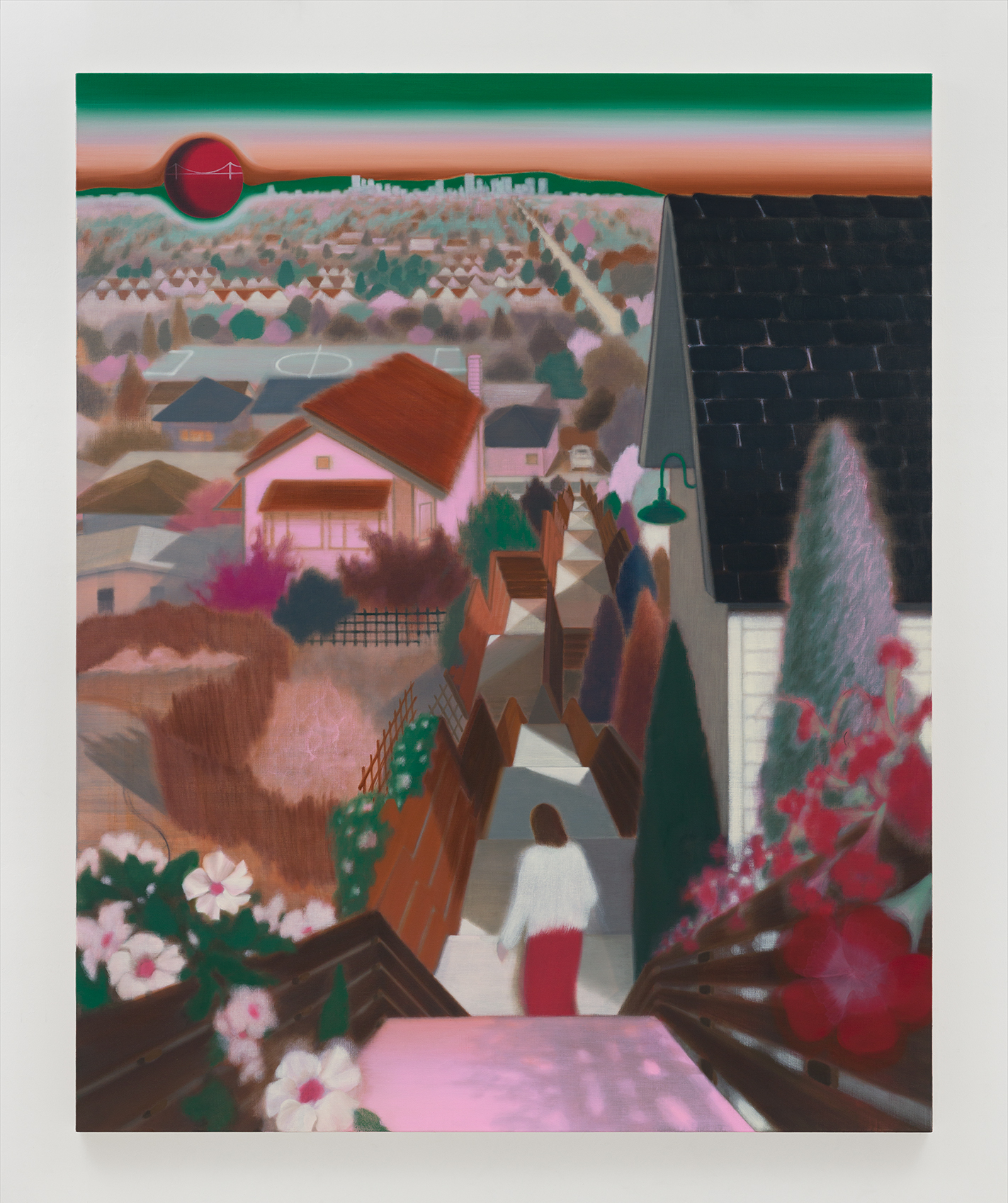 <p>Guimi You<br /><em>From the Hill</em>, 2024<br />Oil on canvas<br />74 x 60 inches / 188 x 152.4 cm</p>
