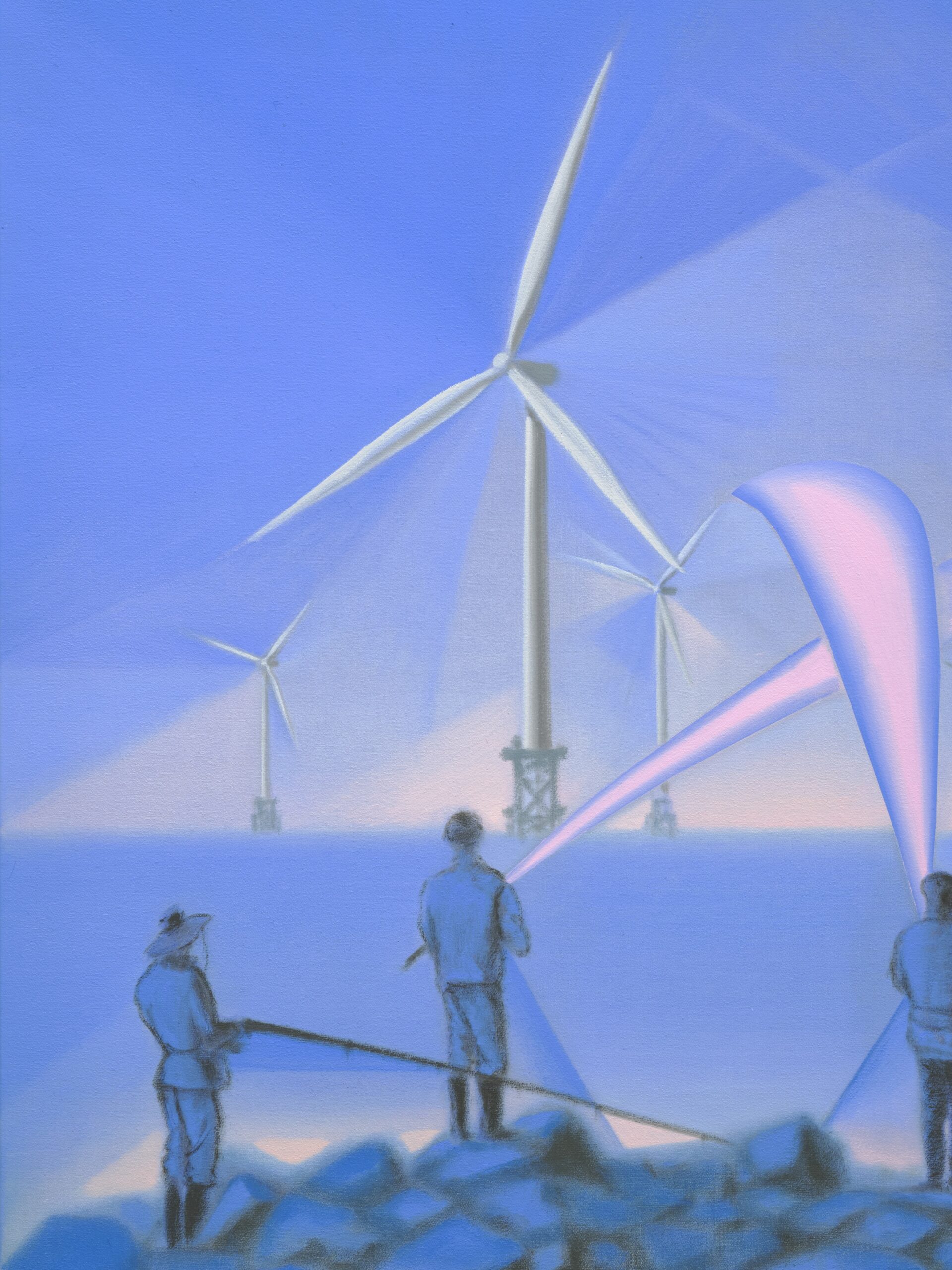 <p>Guimi You<br /><em>Four Fishermen</em>, 2026<br />Detail view</p>
