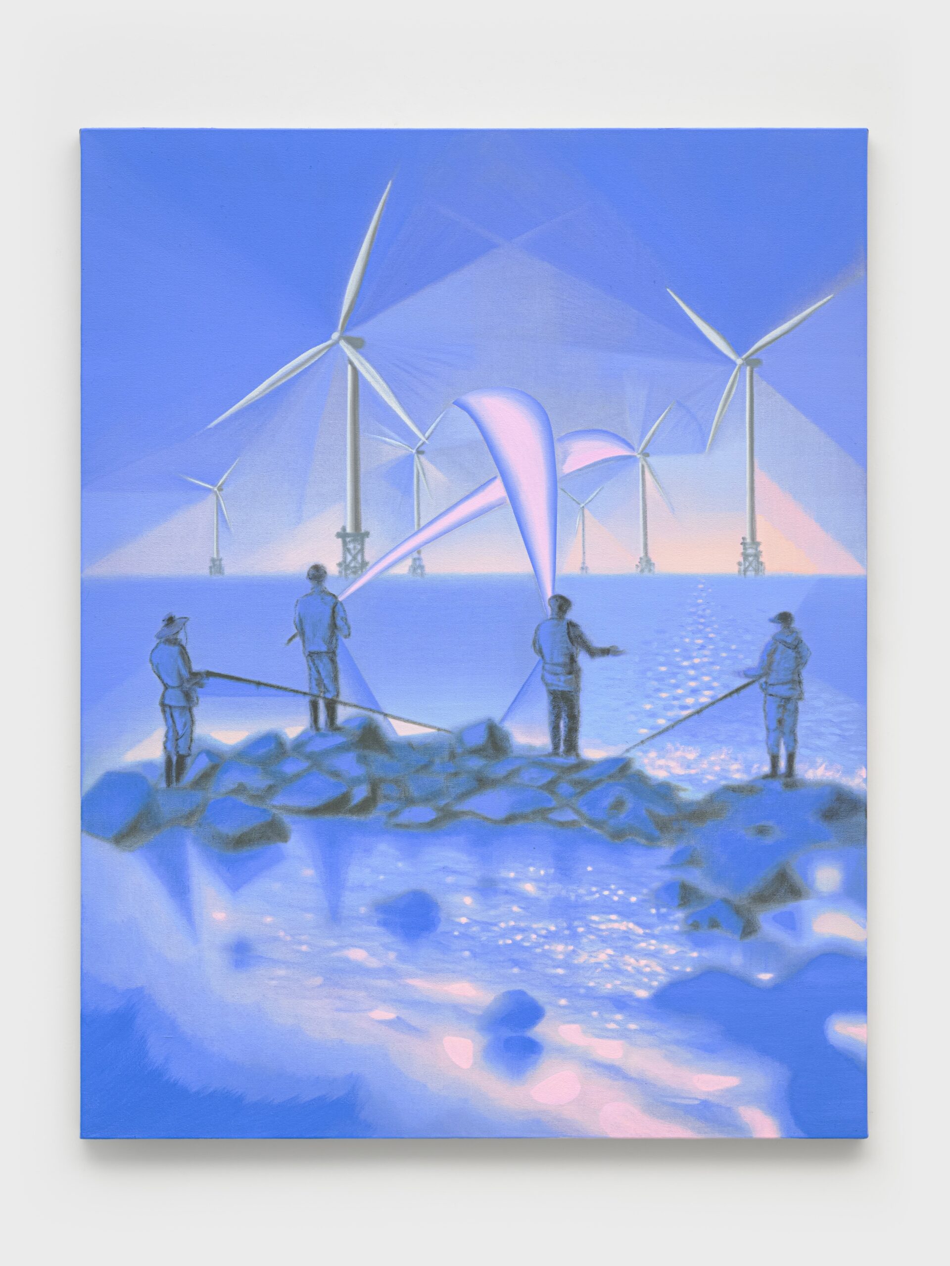 <p>Guimi You<br /><em>Four Fishermen</em>, 2026<br />Oil on linen<br />46 x 36 x 1 1/8 inches / 117 x 91.3 x 3 cm</p>
