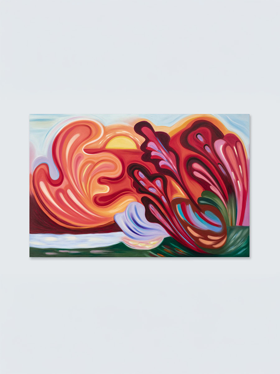 Hayal Pozanti<br><em>My Kiss, Eternal</em>, 2026<br>Oil stick on linen<br>52 x 80 x 2 inches / 132.1 x 203.2 x 5.1 cm