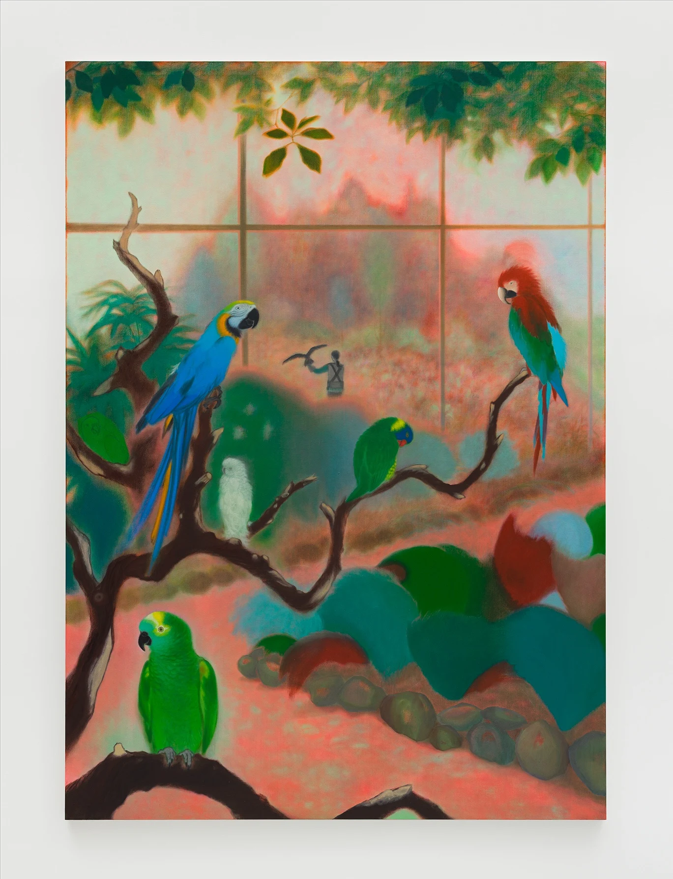 <p>Guimi You<br /><em>The Gathering</em>, 2025<br />Oil on linen<br />89 1/2 x 63 3/4 x 1 1/8 inches / 227.3 x 162 x 3 cm</p>
