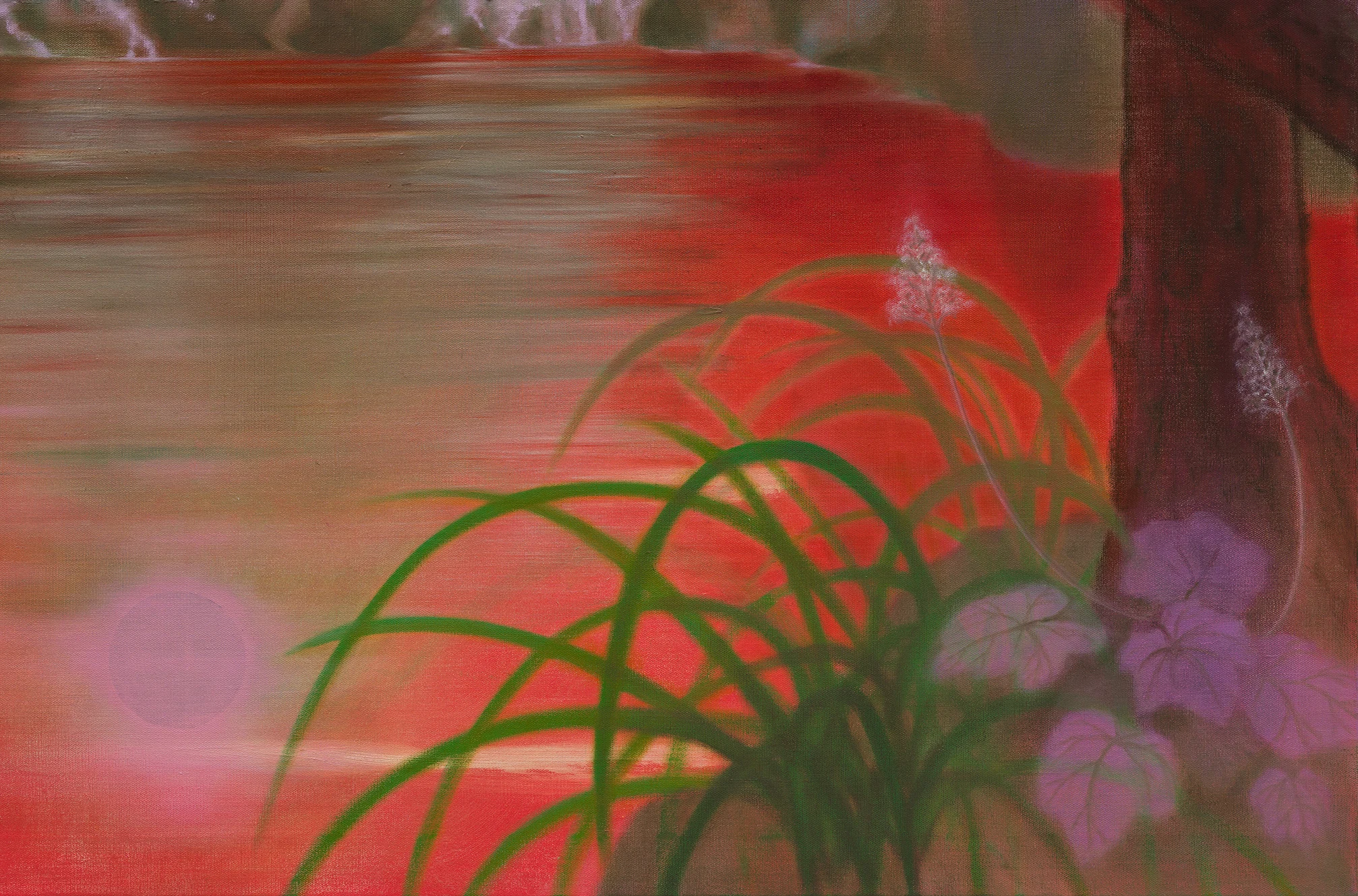 <p>Guimi You<br /><em>Moonlight Falls</em>, 2025<br />Detail view</p>
