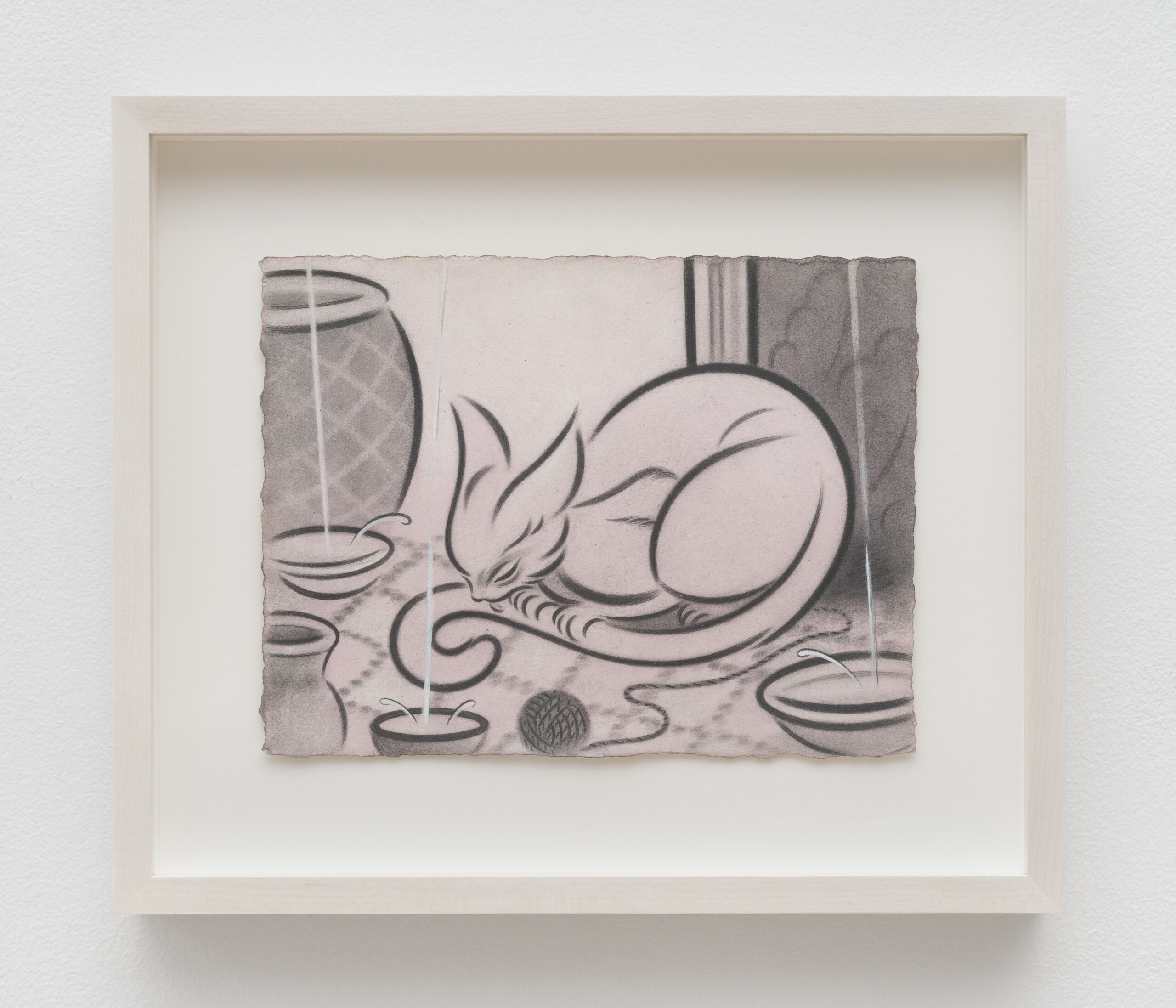 <p>Koak<br /><em>Care</em>, 2025–2026<br />Graphite, chalk from Seven Sisters, and casein on acrylic-dyed rag paper<br />10 1/2 x 12 1/4 x 1 1/2 inches / 26.7 x 31.1 x 3.8 cm</p>
