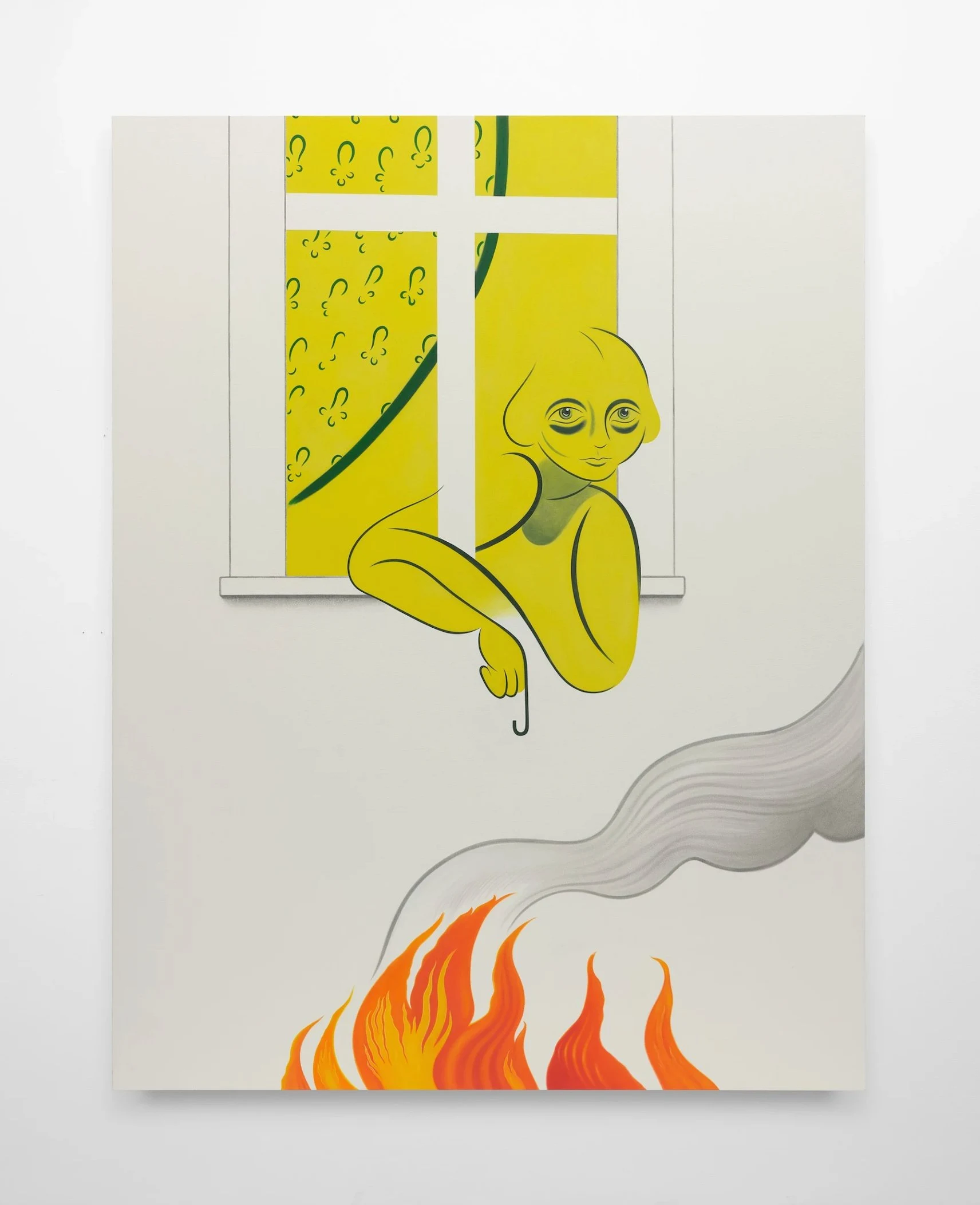 <p>Koak<br /><em>Facade</em>, 2022<br />Signed and dated on verso<br />Oil, acrylic, flashe, and graphite on canvas<br />108 1/2 x 84 inches / 275.6 x 213.4 cm</p>
