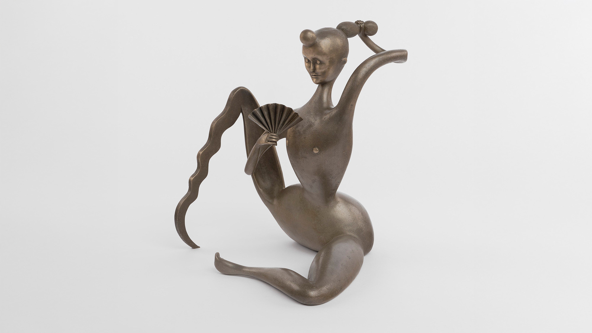 Koak<br><em>Sun Dour</em>, 2022<br>Bronze<br>15 x 15 x 10 inches / 38.1 x 38.1 x 25.4 cm<br>Edition of 12 plus 1 artist's proof (#4/12)