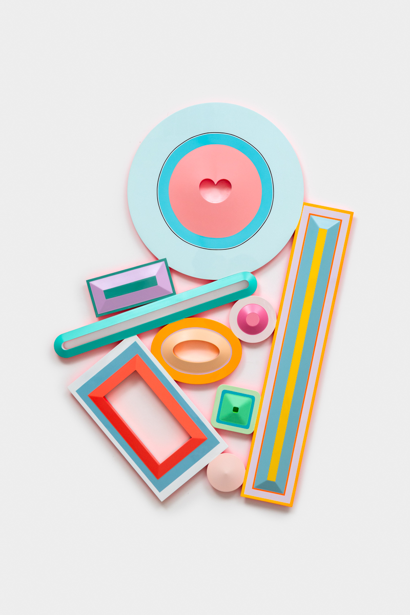 Beverly Fishman<br><em>Equilibrium (V.9.H.)</em>, 2026<br>Urethane paint on wood<br>72 x 48 x 2 inches / 182.9 x 121.9 x 5.1 cm