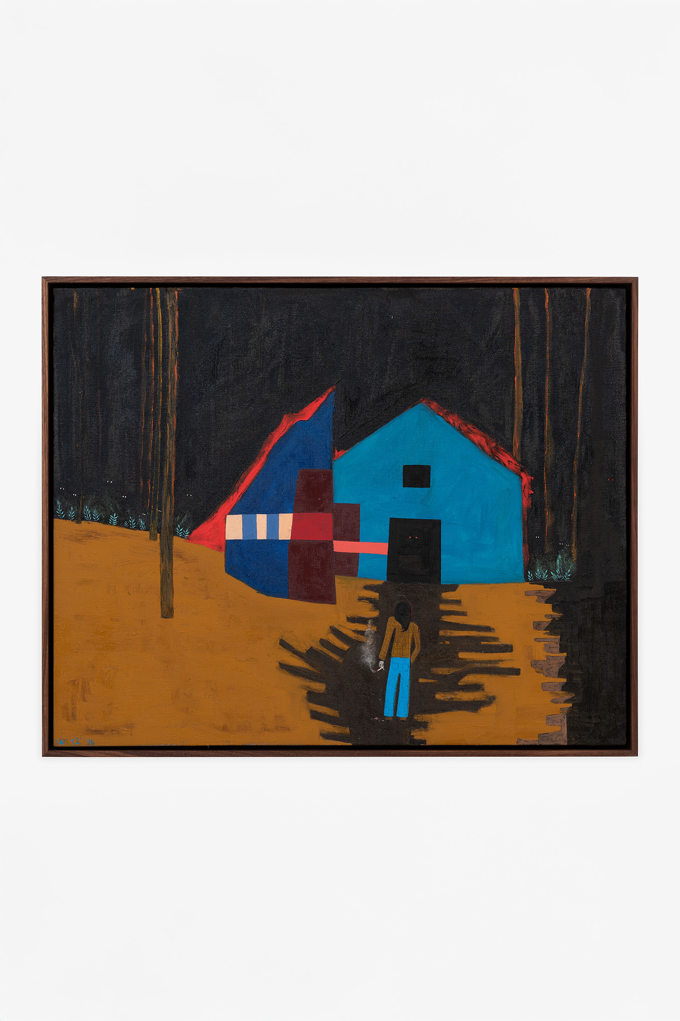 Clare Rojas<br><em>Eventually I'll Go In</em>, 2022<br>Oil on linen<br>24 1/2 x 30 1/2 inches / 62.2 x 77.5 cm