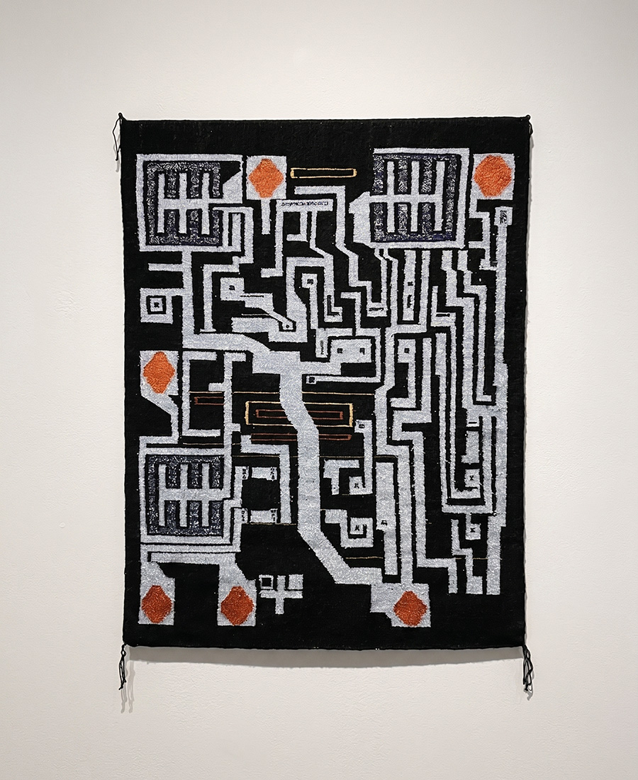 <p>Marilou Schultz<br /></em> Popular Chip</em>, 2025<br /> 100% respun wool, aniline & natural dye<br /> 50 x 40 inches / 127 x 101.6 cm</p>
