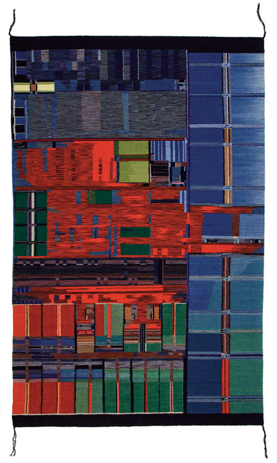 <p>Marilou Schultz<br /><i>Untitled</i>, 2008<br /> Wool (with archival material from Fairchild Industries)<br /> 98 3/8 x 47 1/4 inches / 250 x 120 cm</p>
