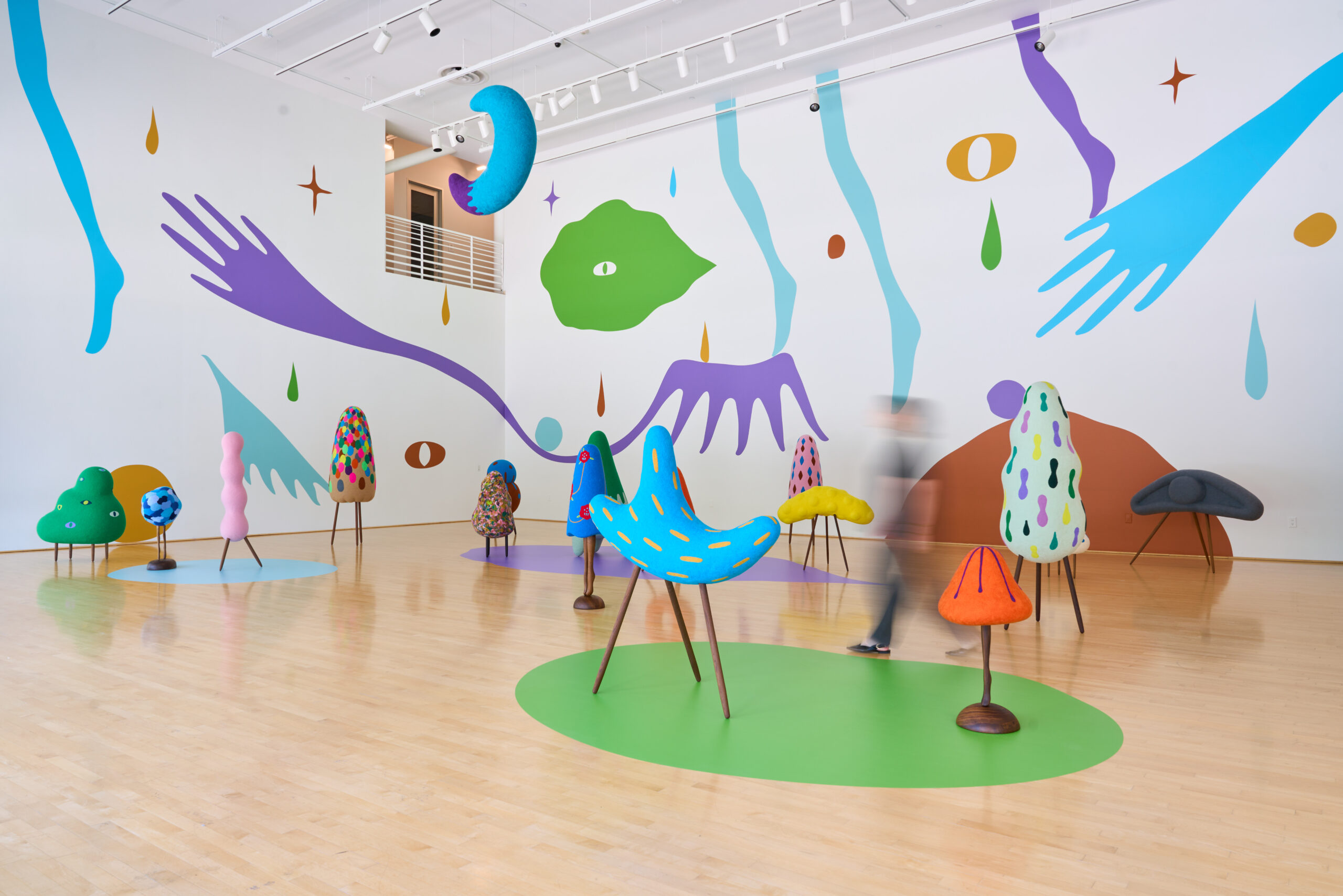 <p>Installation view, <i> Shapeshifters, Sprites, and Spirits</i>, 2026<br />Moody Center for the Arts at Rice University, Houston, TX</p>
