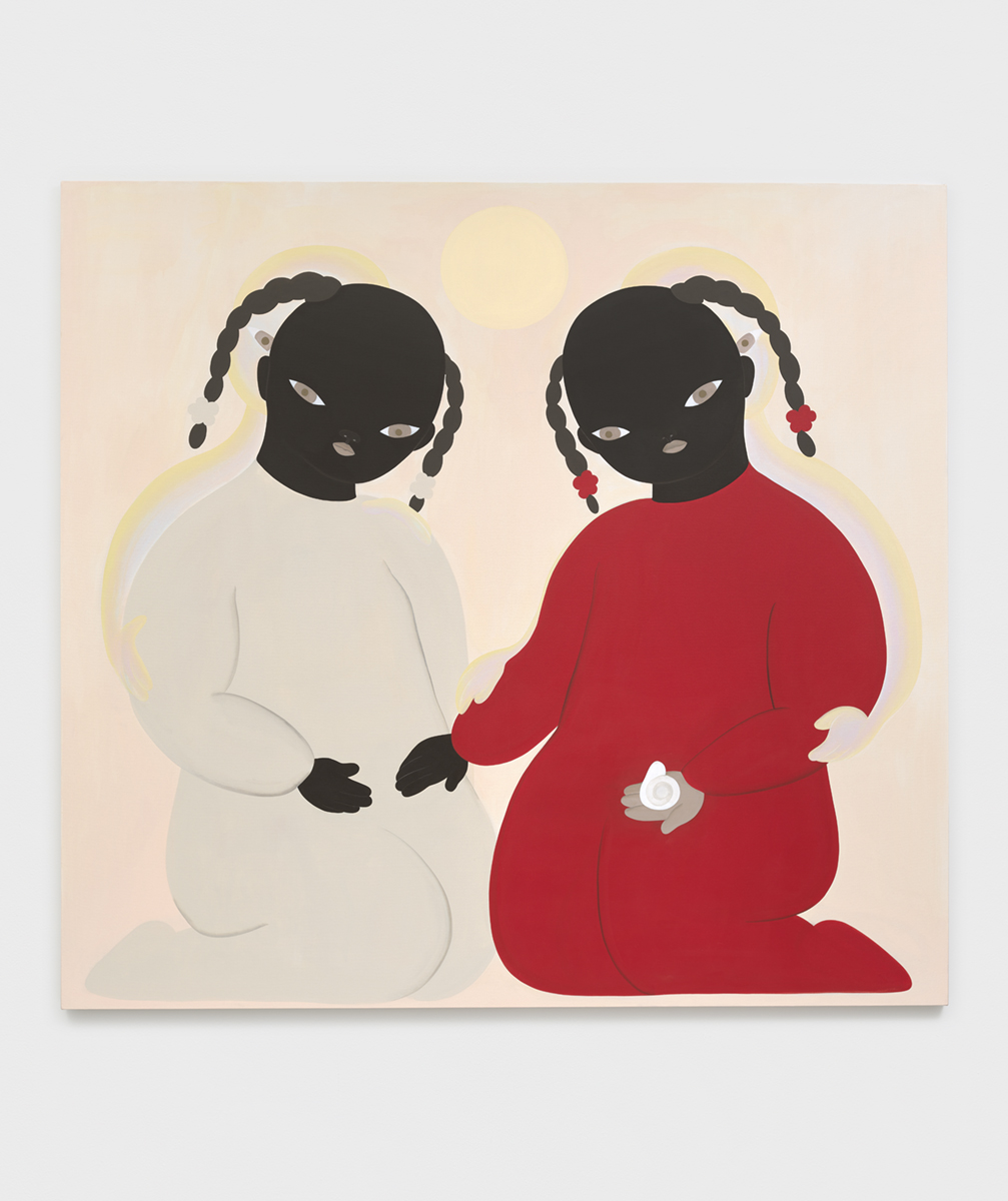 Asuka Anastacia Ogawa<br><em>Moon</em>, 2026<br>Acrylic paint on canvas<br>80 x 86 x 1 1/2 inches / 203.2 x 218.4 x 3.8 cm