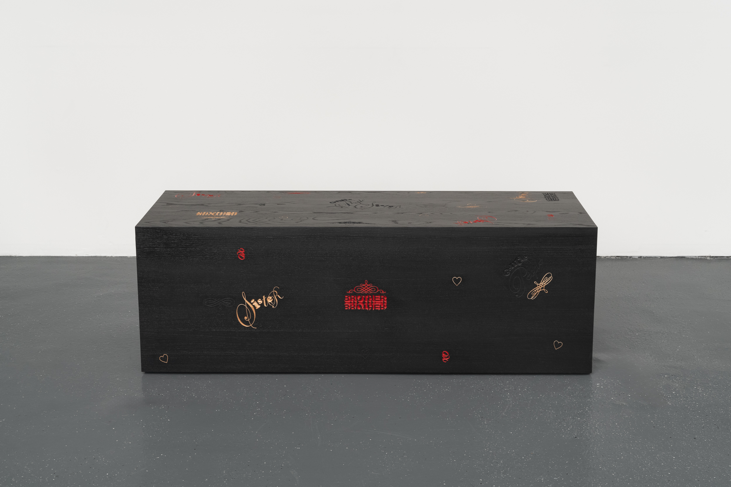 <p>Sadie Barnette<br /><em>Gentle People</em>, 2026<br />Thermo-anodized ash, paint<br />
24 x 24 x 60 inches / 61 x 61 x 152.4 cm</p>
